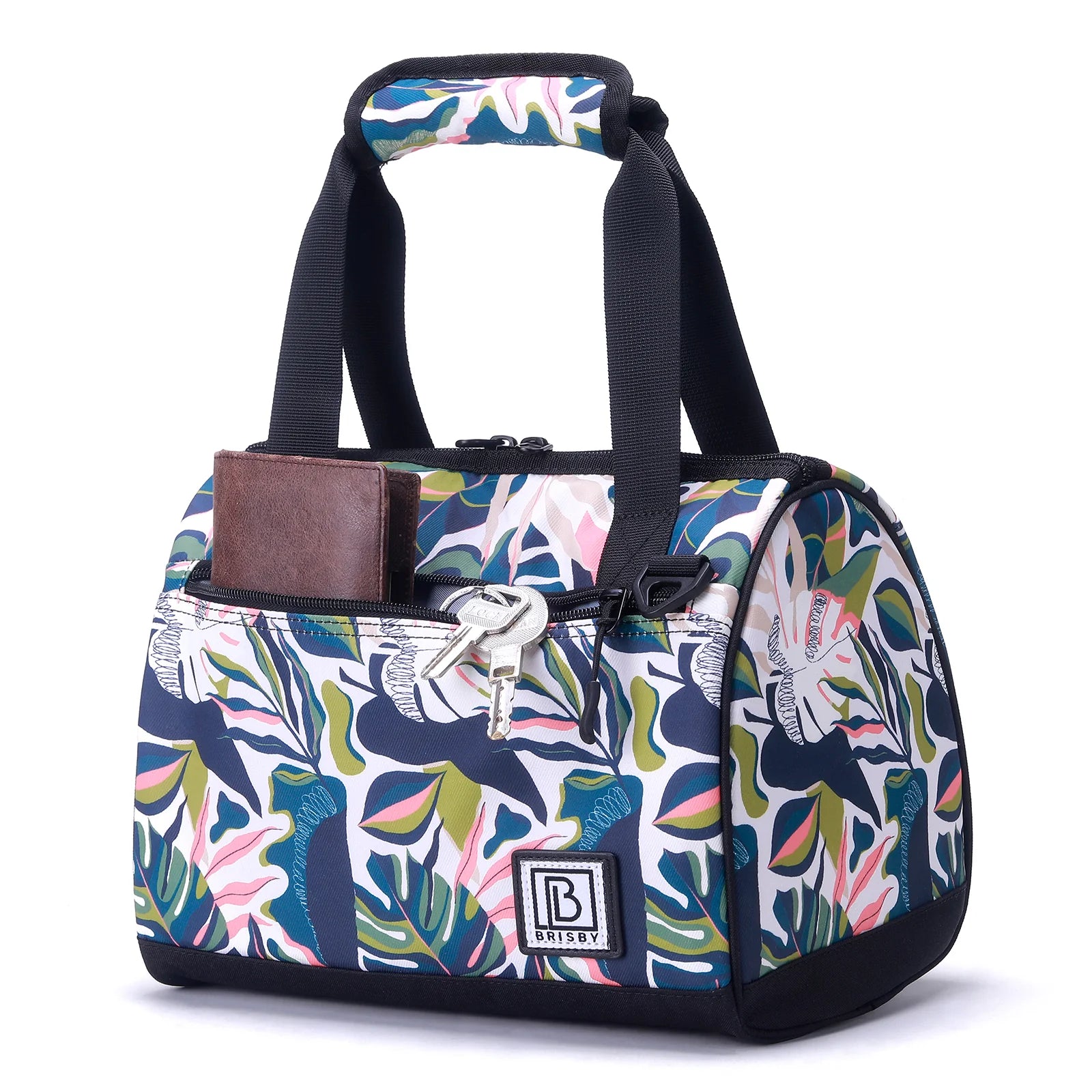 Koeltas 10L botanic garden - Lunchtas - 4-laags geïsoleerd - 2 gratis koelelementen - incl. schouderband