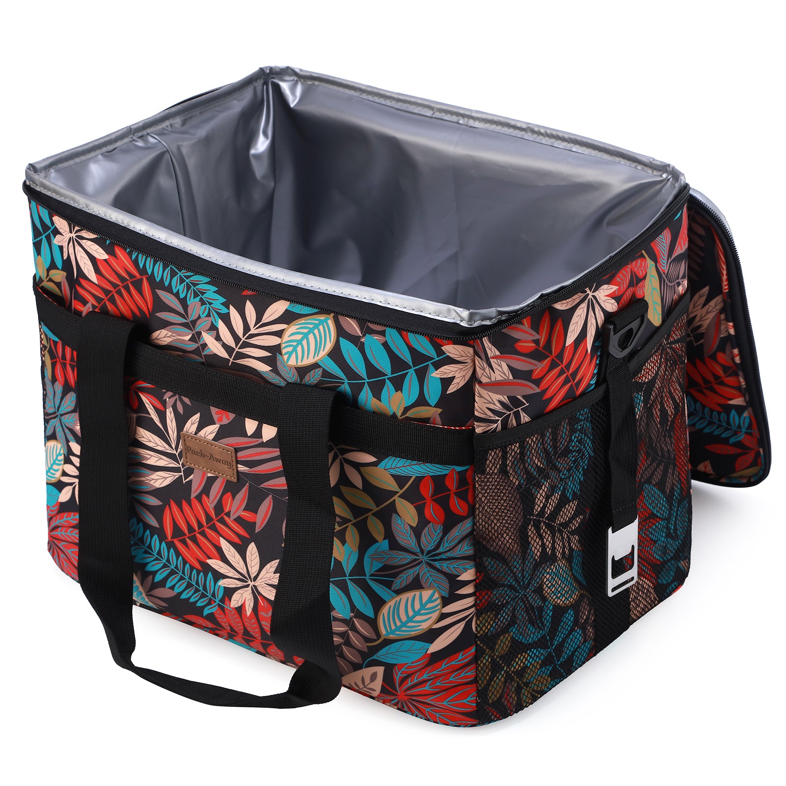 Cooler bag 30L jungle - lunch bag - foldable - 4-layer insulated - incl. 4 free cooling elements and carrying strap