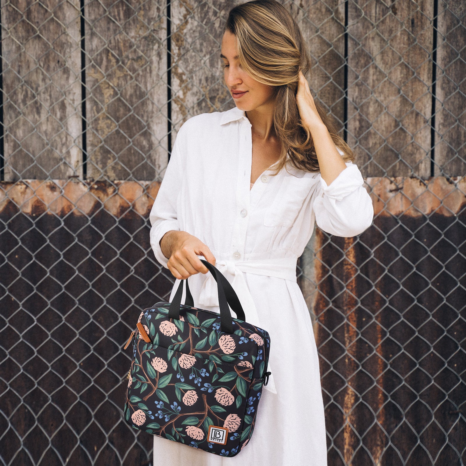 Brisby 4 Layer Insulated Cooler Bag - Lunch Bag 7 Liter - Passion Flower
