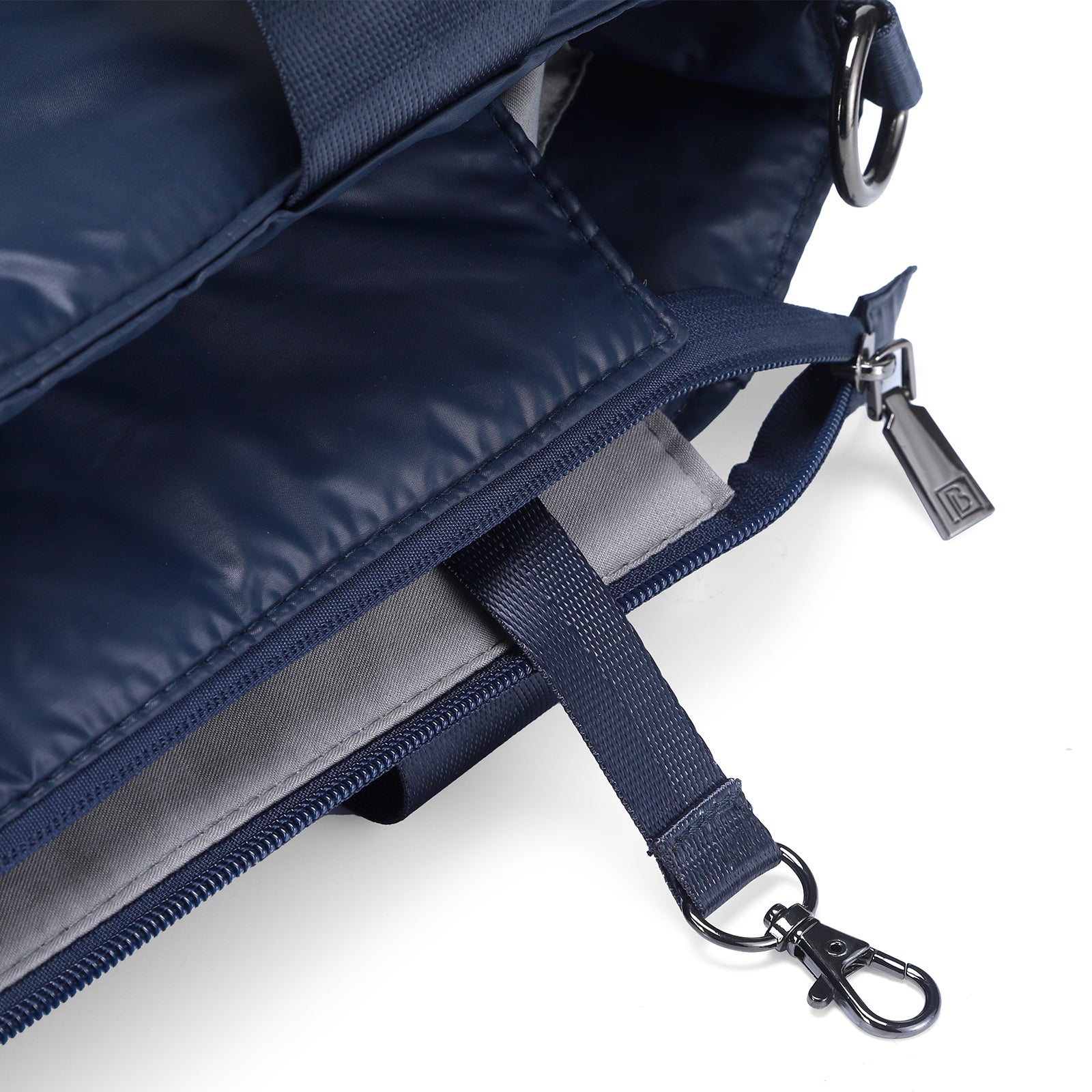 Florence diaper bag 17L blue - shoulder bag, changing bag - hard-wearing - incl. cool bag, changing mat and stroller hooks - nylon