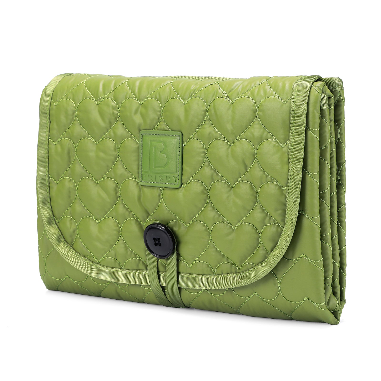 Florence diaper bag 17L green - shoulder bag, care bag - hard-wearing - incl. cool bag, changing mat and stroller hooks - nylon