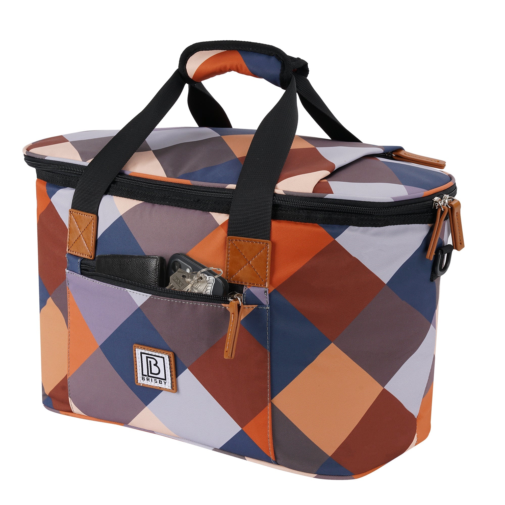 Cooler bag 21L block - Shopping bag - 4-layer insulated - 2 free cooling elements - incl. shoulder strap