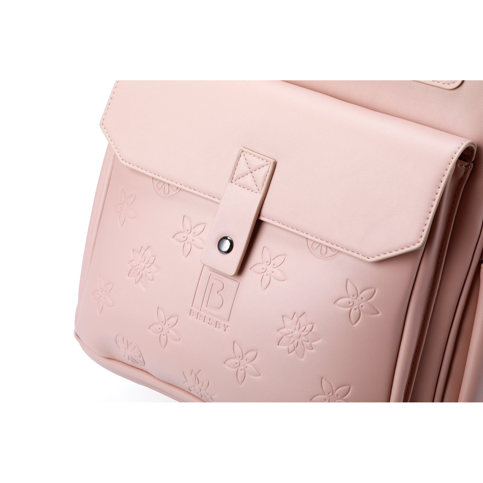 Venezia durable backpack pink - PU leather - 14 inch laptop compartment - water-repellent