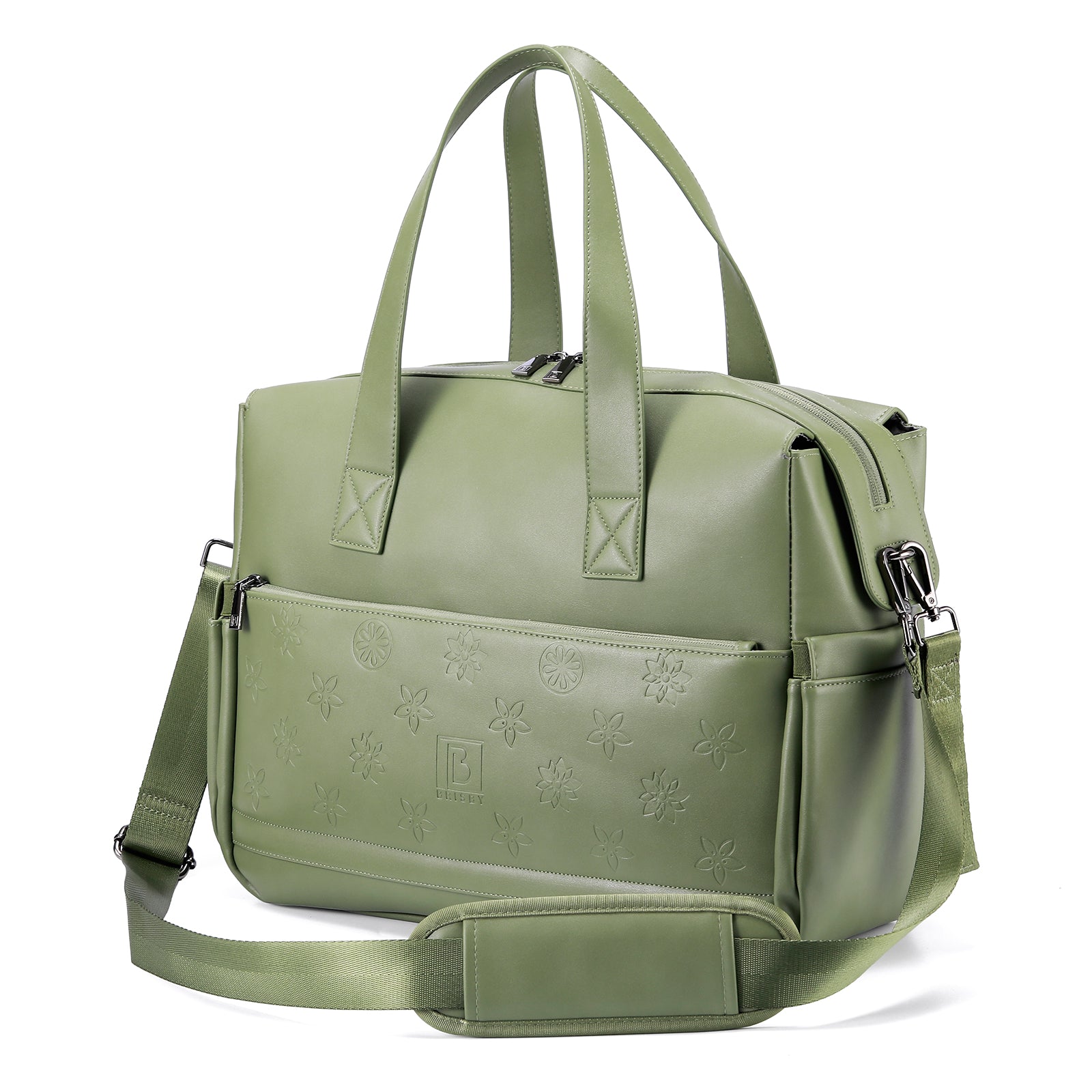 Brisby Luiertas weekendtas Venezia groen - incl. koeltas, verschoningsmat