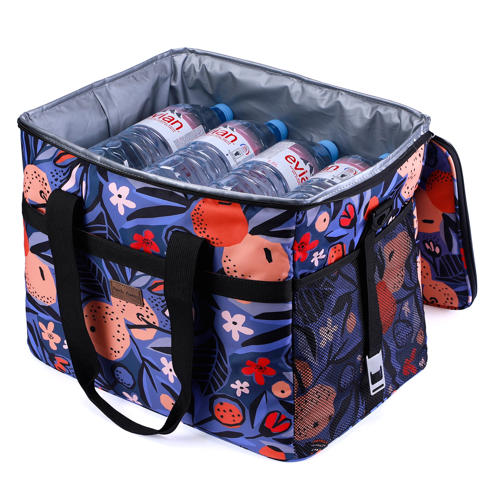 Cooler bag 40L valencia - lunch bag - foldable - 4-layer insulated - incl. 6 free cooling elements and carrying strap