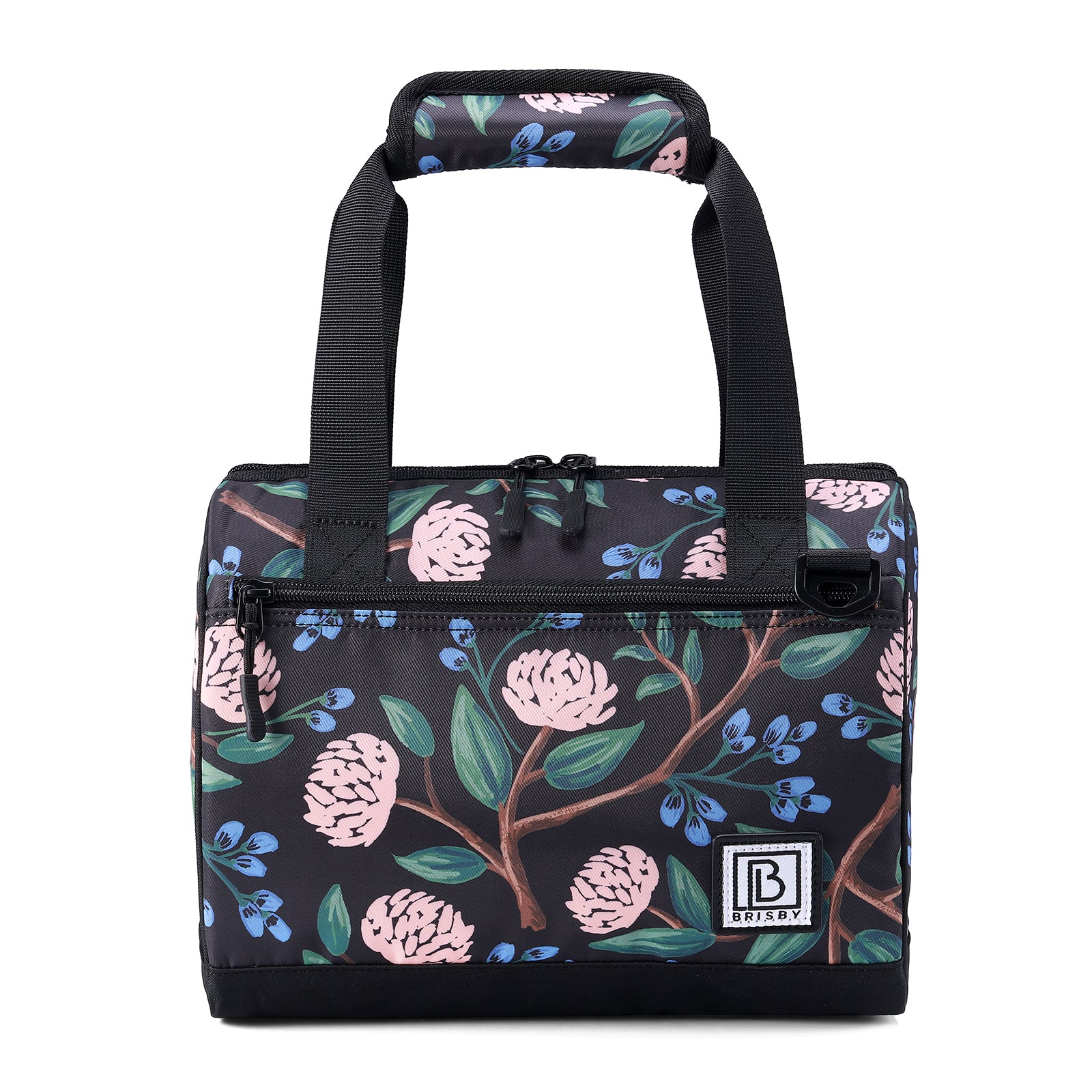 Cooler bag 10L passion flower - Lunch bag - 4-layer insulated - 2 free cooling elements - incl. shoulder strap