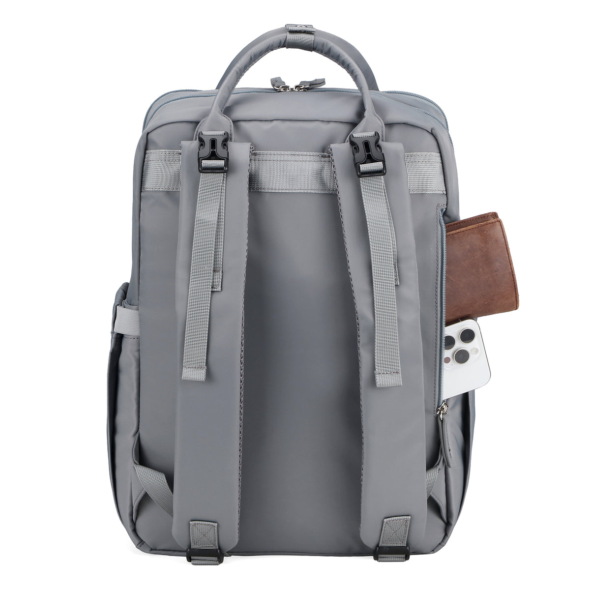 Brisby slijtvaste Luiertas – verzorgingstas – met buggymontage - Bluishgrey