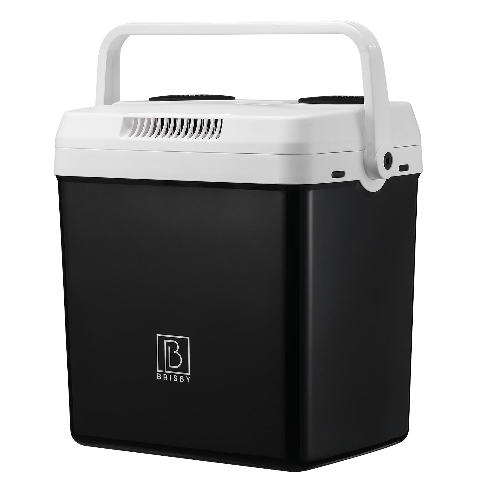 Elektrische koelbox 25L zwart - AC/DC 12V, 220/230V - incl. divider en vershoudbakjes - vergrendelbare deksel