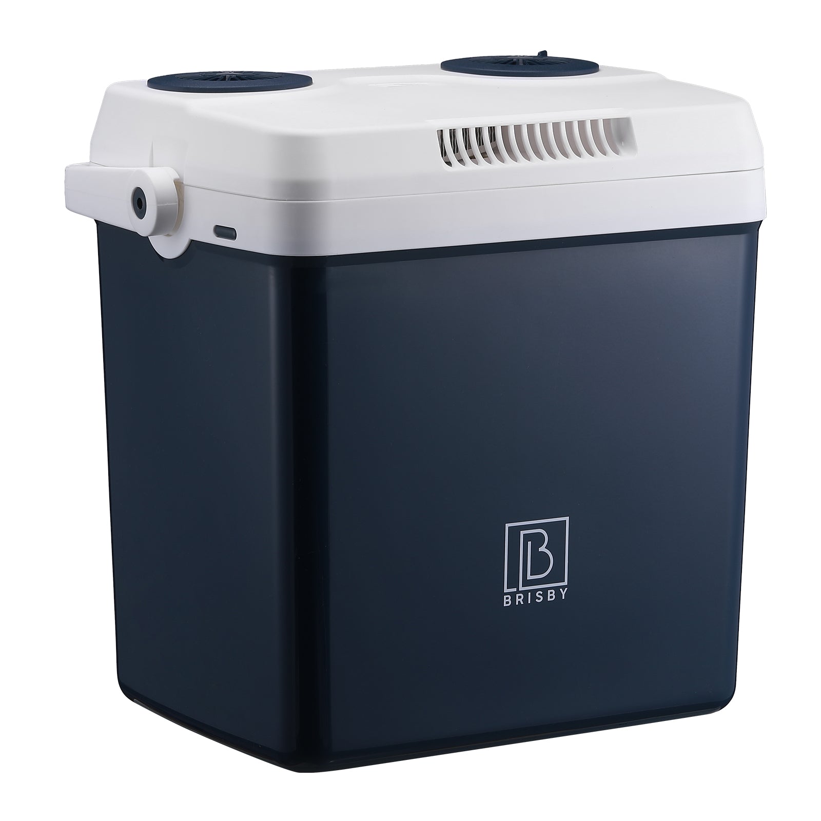 Electric cool box 25L blue - AC/DC 12V, 220/230V - incl. divider - lockable lid