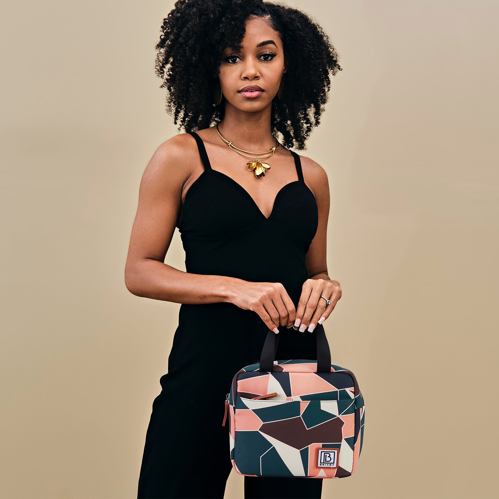 Cooler bag 4L abstract colours - 4-layer insulated - free cooling element