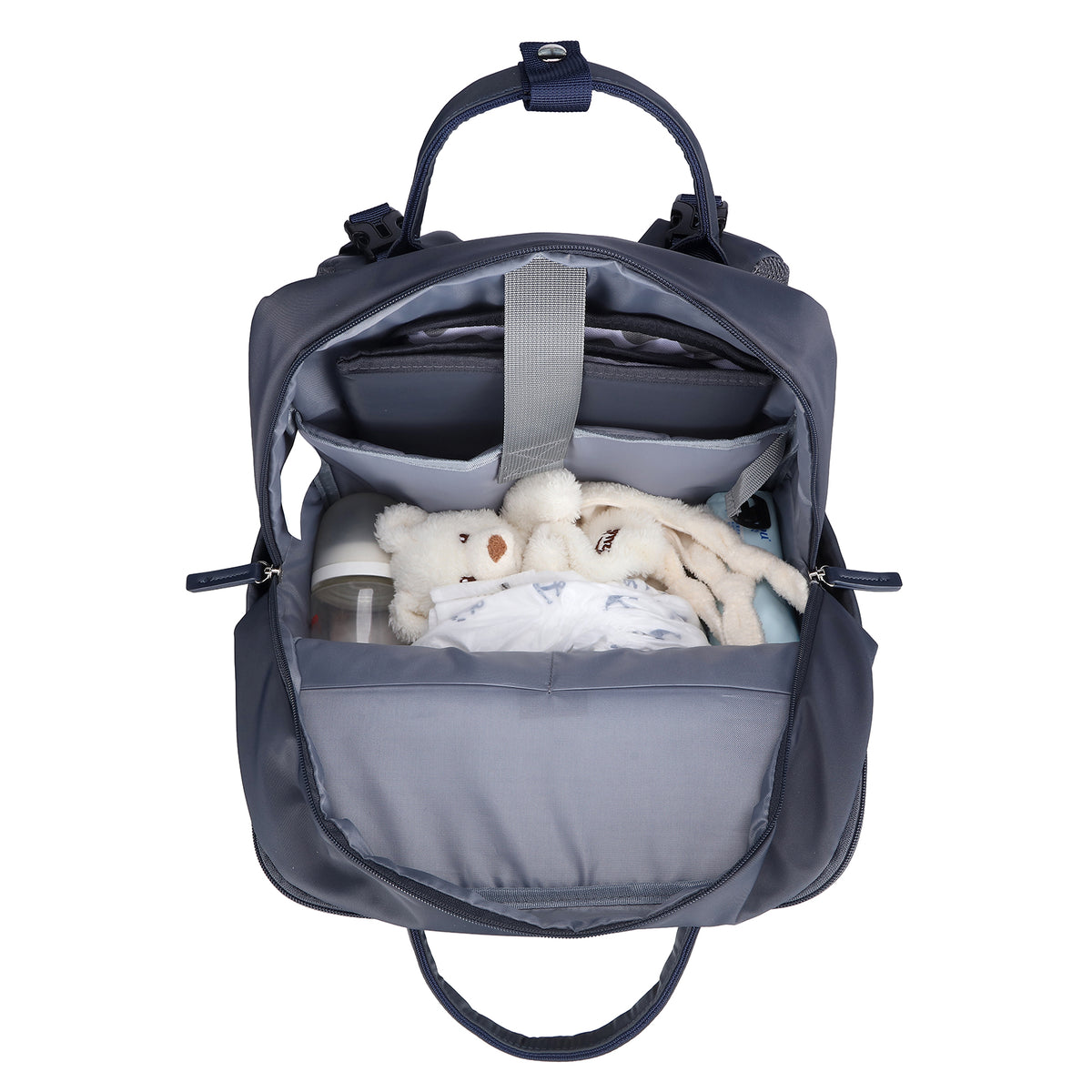 Brisby slijtvaste Luiertas – verzorgingstas – met buggymontage - Urban Blue