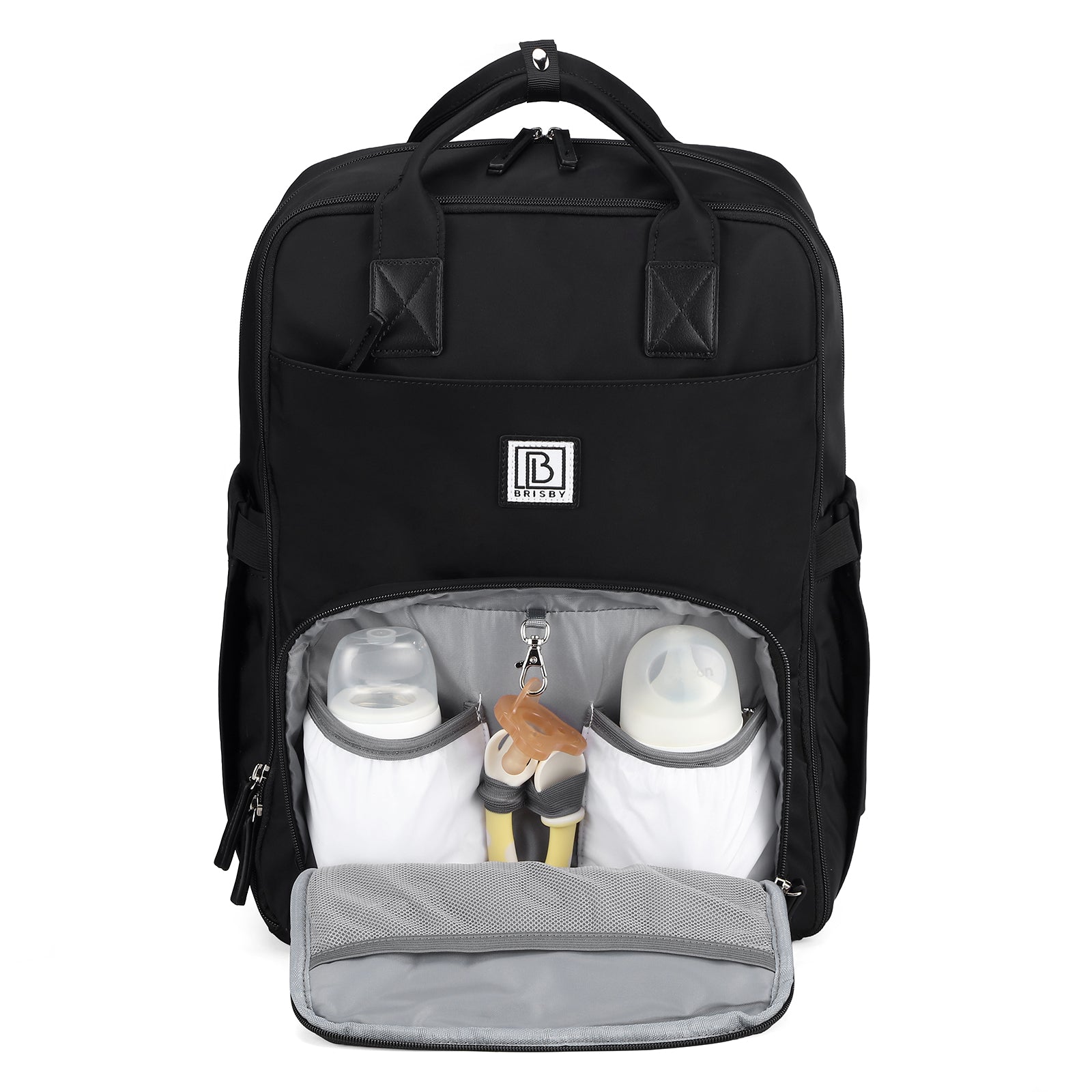Brisby slijtvaste Luiertas – verzorgingstas – met buggymontage - Signature Black