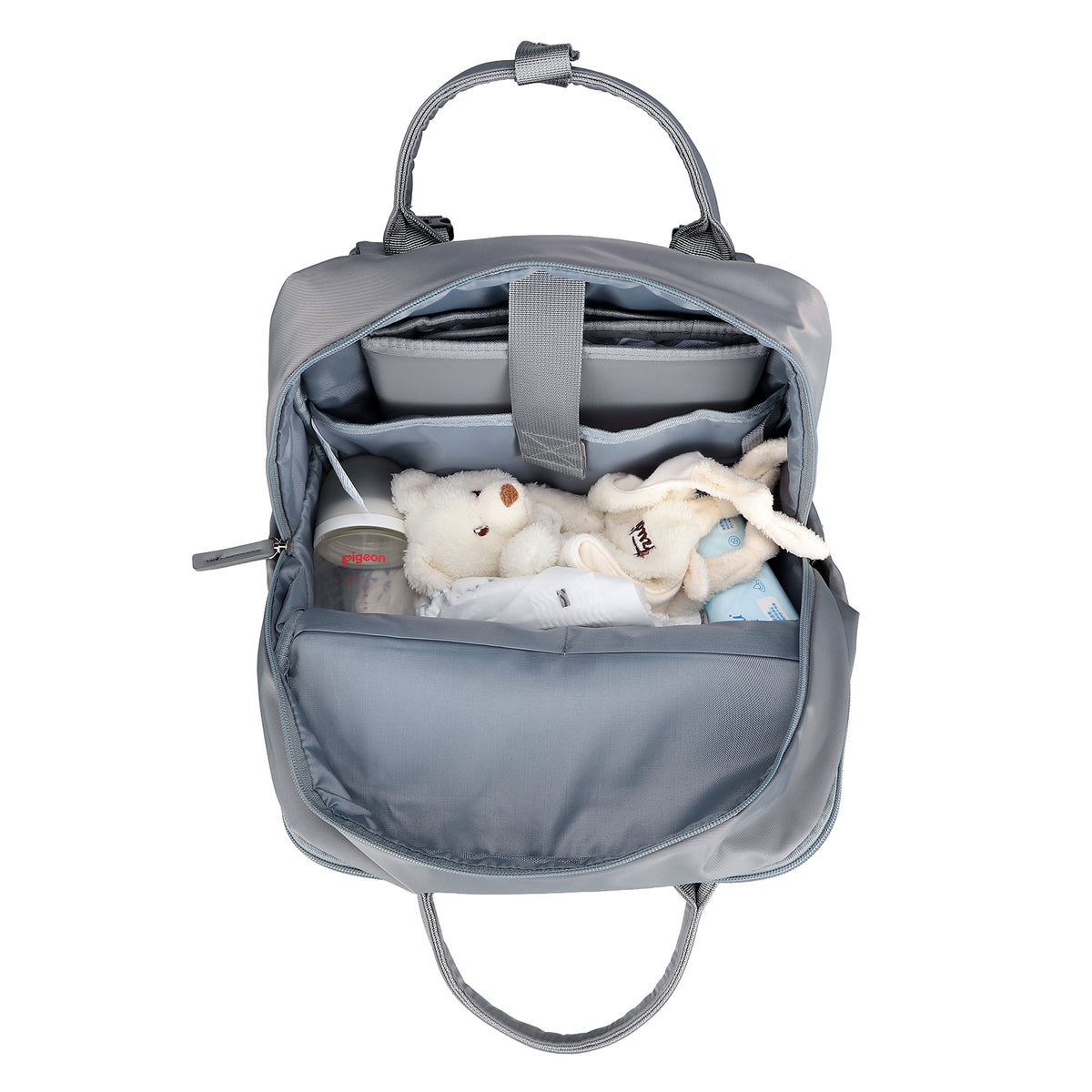 Brisby slijtvaste Luiertas – verzorgingstas – met buggymontage - Bluishgrey