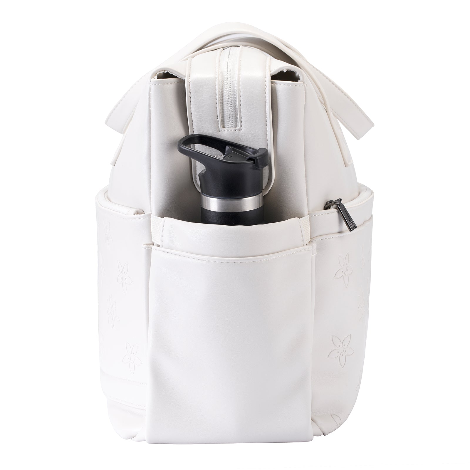 Venezia weekend bag white - shoulder bag - travel bag - hand luggage - hard-wearing - incl. hanging hooks - PU leather