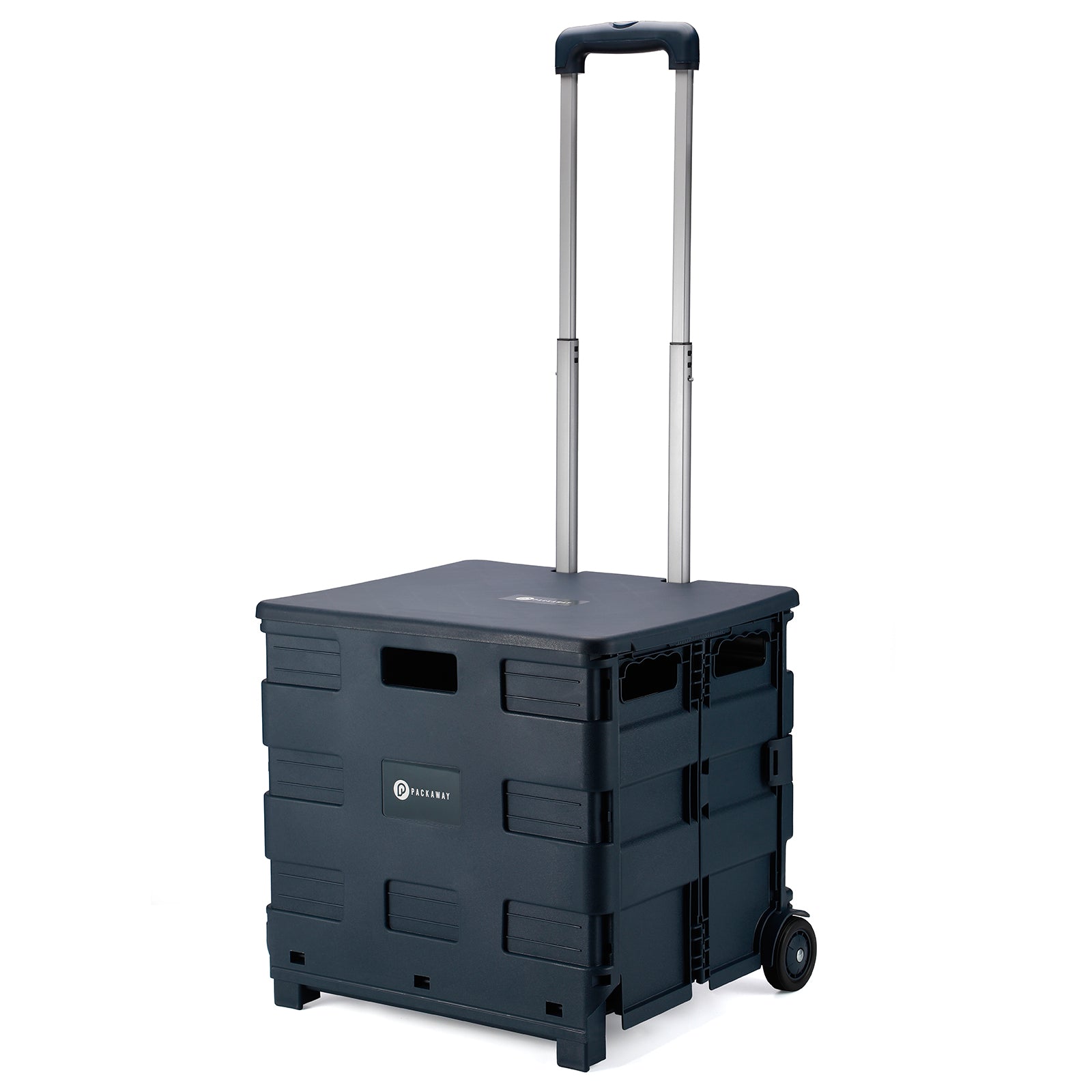 Packaway Boodschappentrolley krat XL 50L blauw - incl. deksel