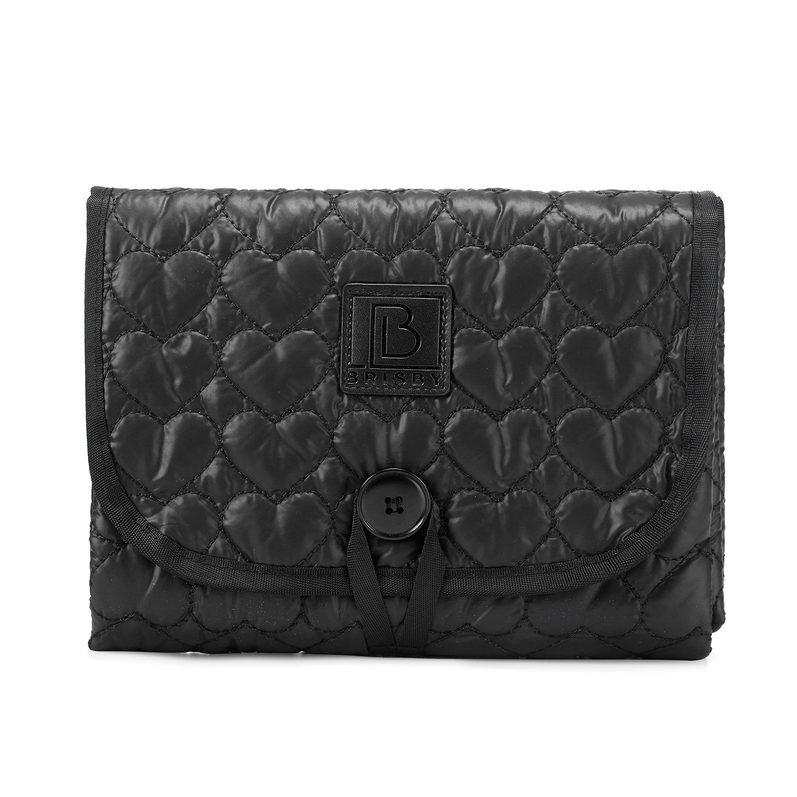 Florence diaper bag 17L black - shoulder bag, care bag - hard-wearing - incl. cool bag, changing mat and stroller hooks - nylon