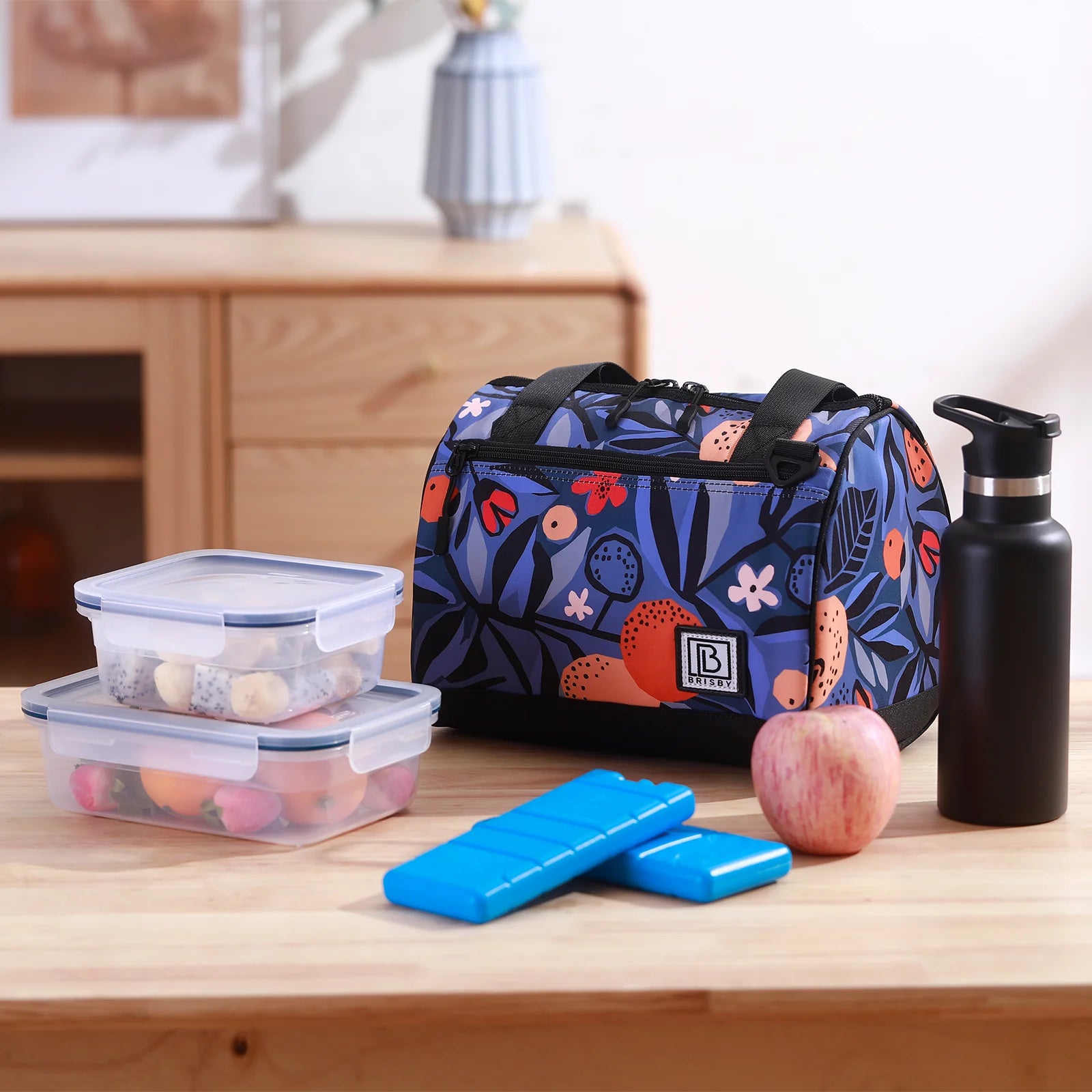 Koeltas 10L valencia - Lunchtas - 4-laags geïsoleerd - 2 gratis koelelementen - incl. schouderband
