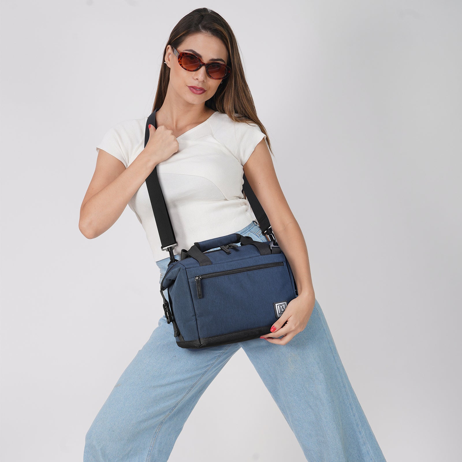 Brisby 4 Layer Insulated Cooler Bag - Lunch Bag 12 Liter - Extra Space Expandable - Blue