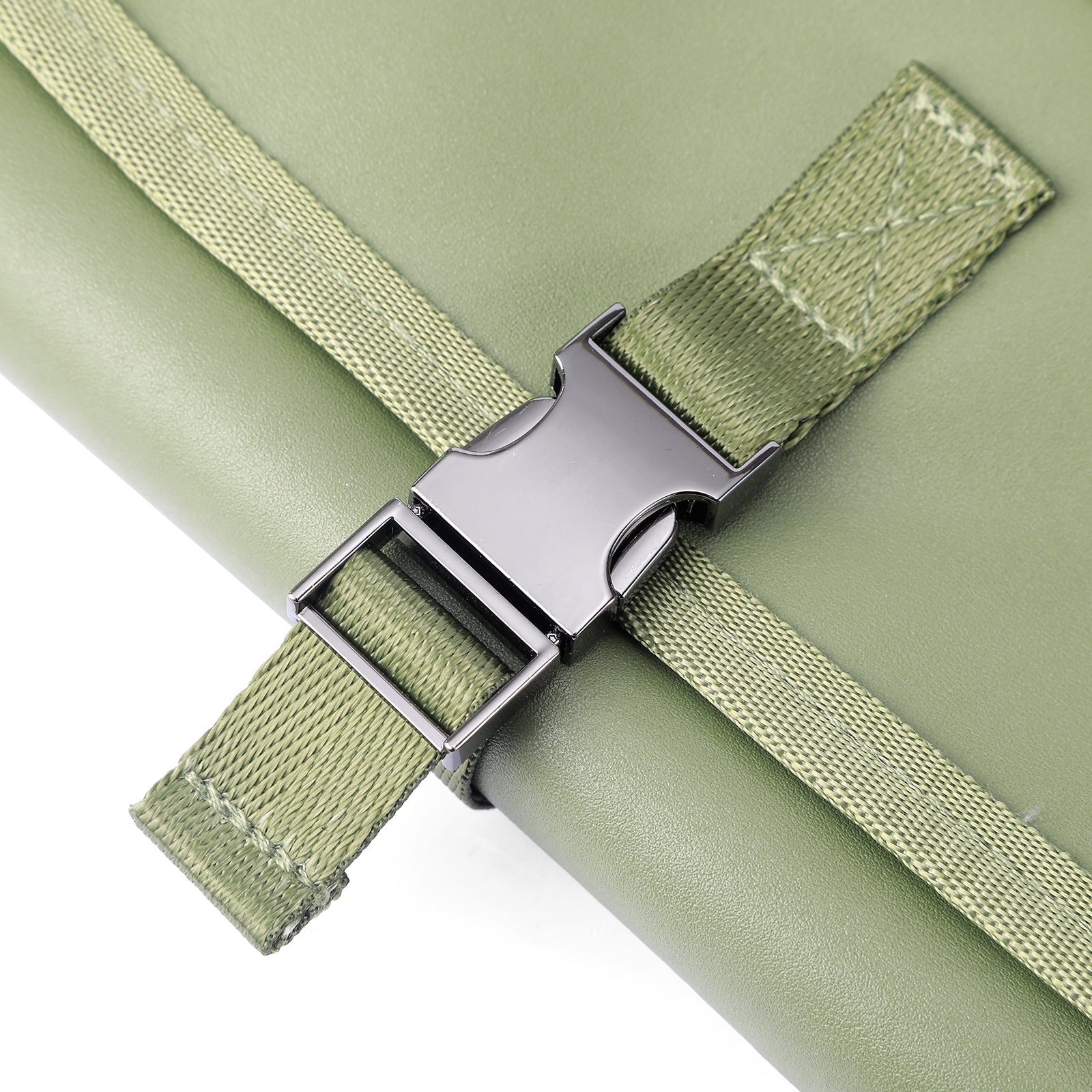 Venezia diaper bag and backpack green - nursing bag - hard-wearing - incl. buggy/pram hooks, changing mat and cool bag - PU leather