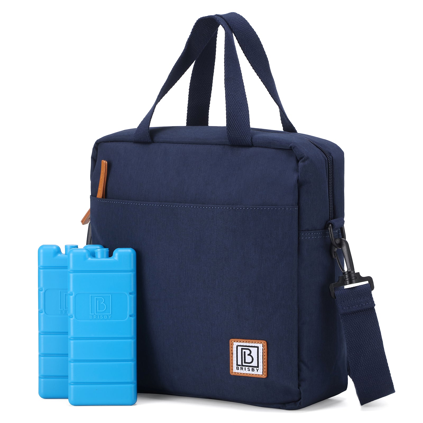 Brisby Koeltas Lunchtas 7L - Inclusief 2 Koelelementen & Schouderband - Blauw