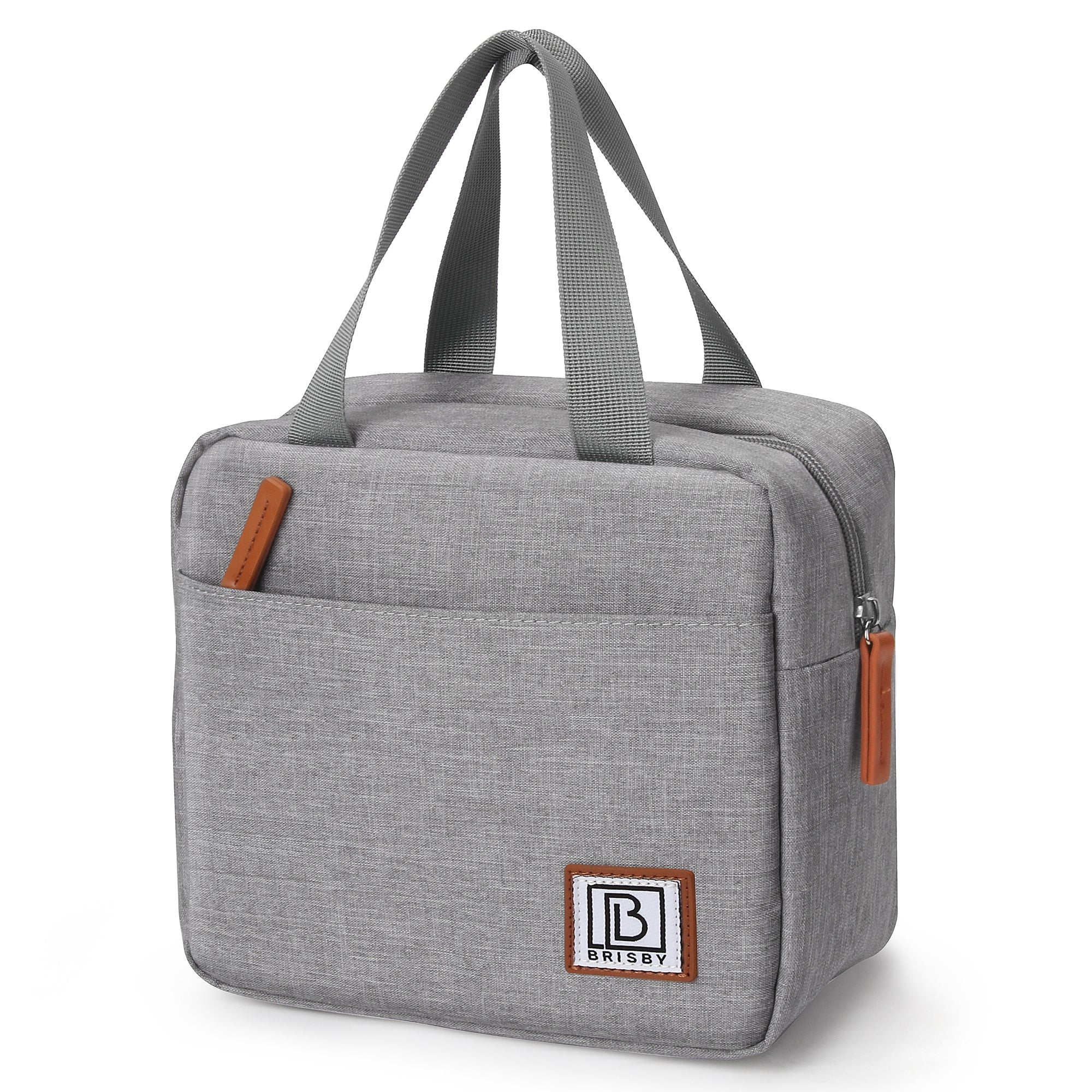 Brisby Koeltas Lunchtas 7L - Inclusief 2 Koelelementen & Schouderband - Lichtgrijs
