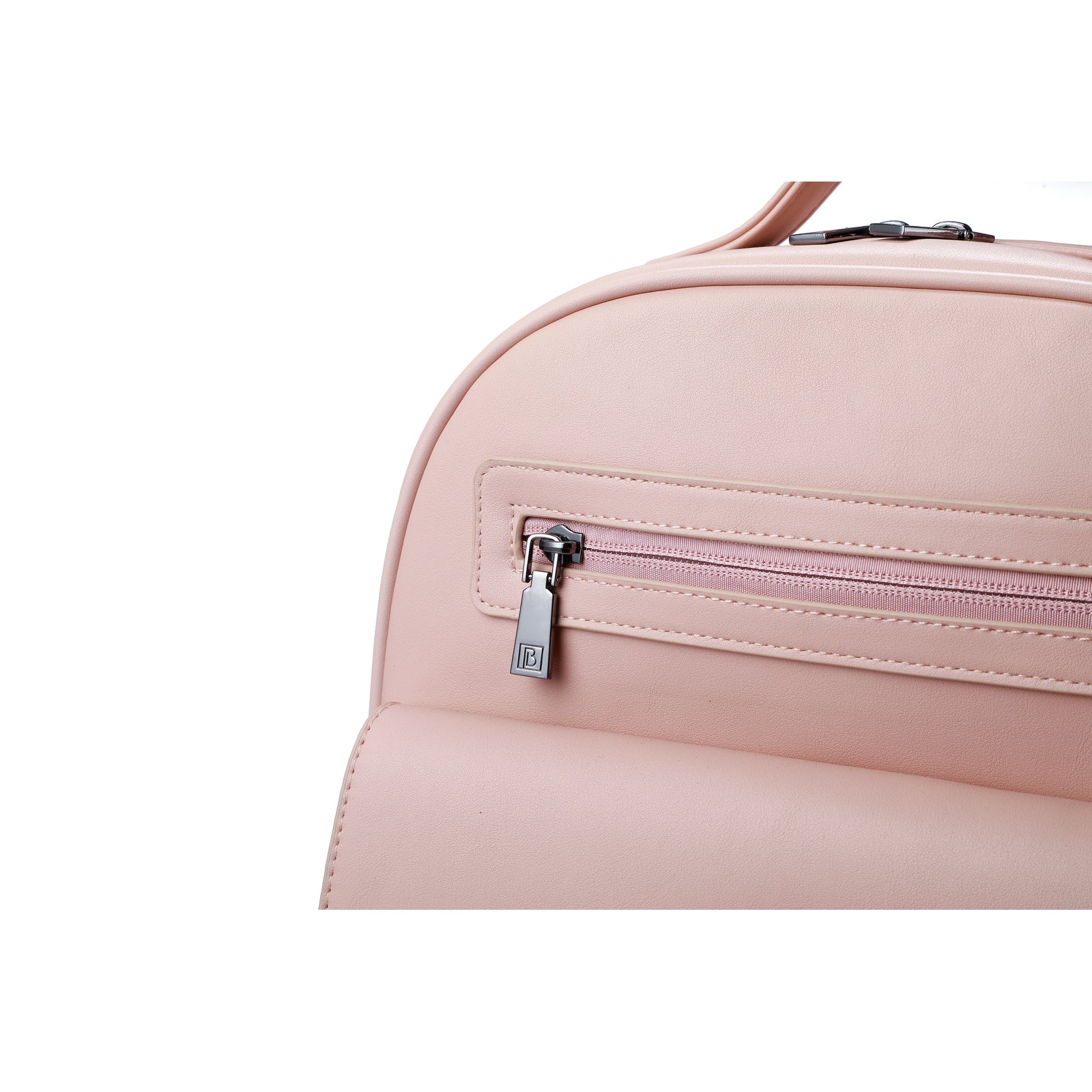 Venezia durable backpack pink - PU leather - 14 inch laptop compartment - water-repellent