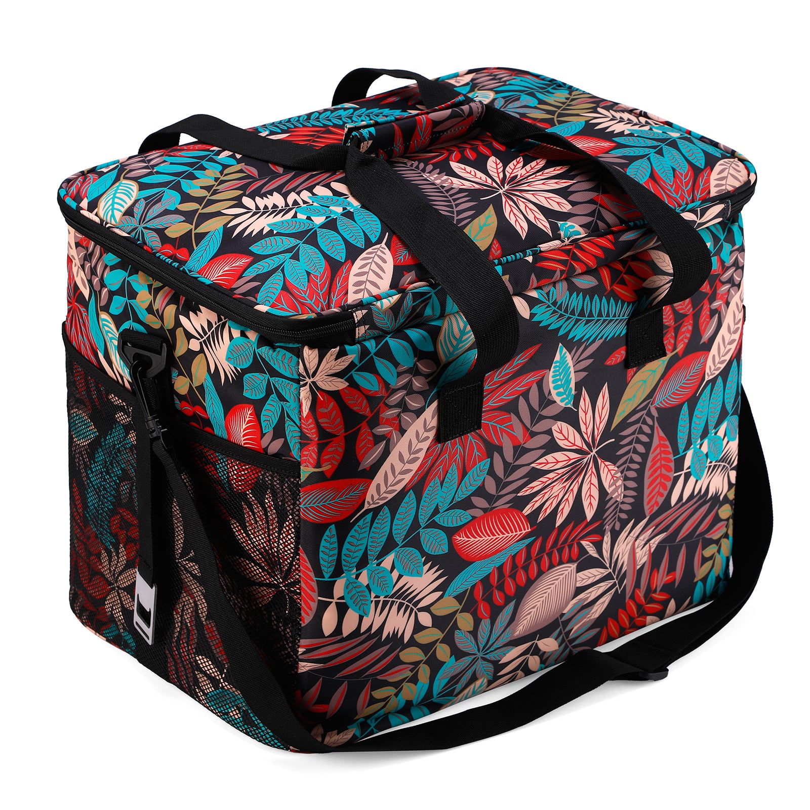 Cooler bag 40L jungle - lunch bag - foldable - 4-layer insulated - incl. 6 free cooling elements and carrying strap