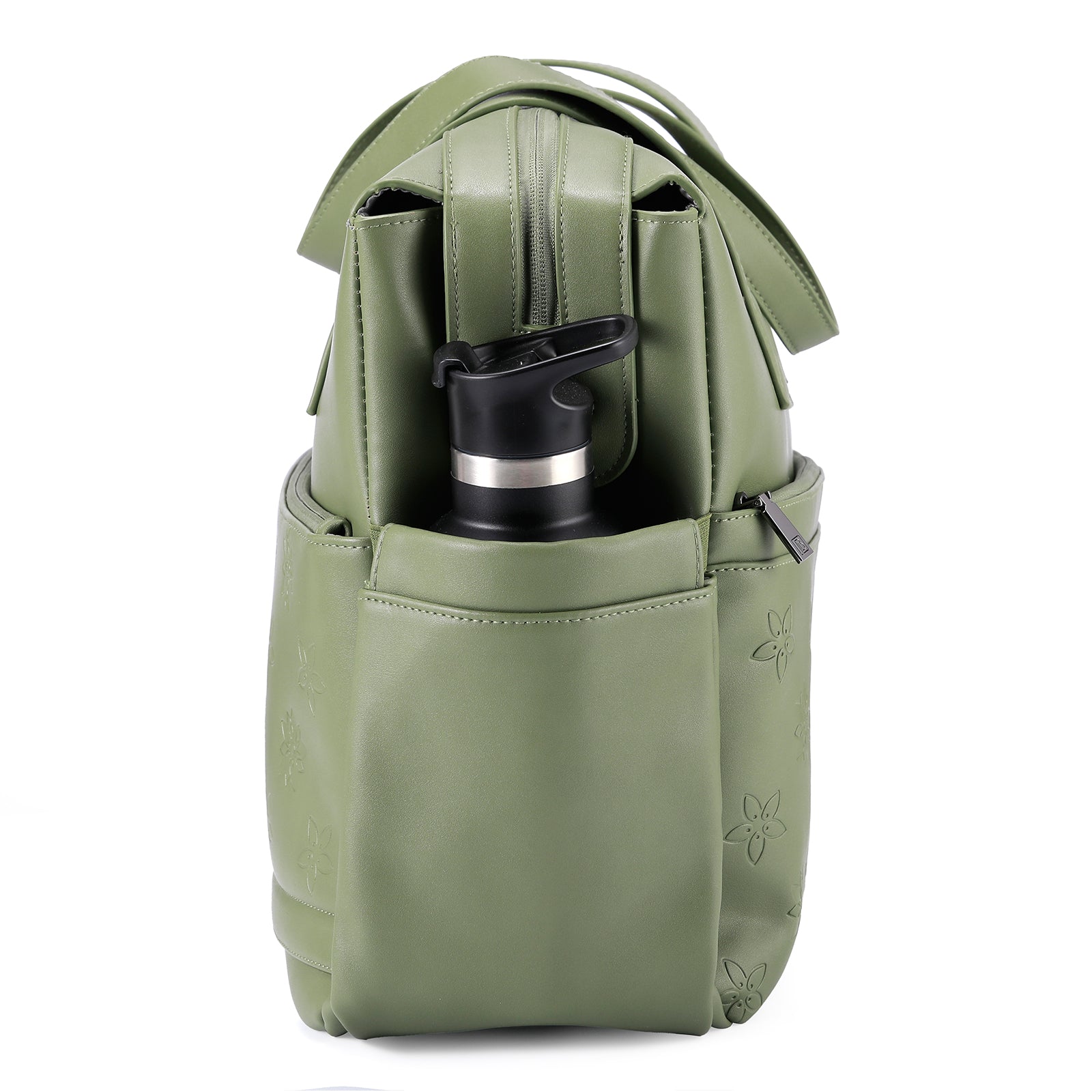 Venezia weekend bag green - shoulder bag - travel bag - hand luggage - hard-wearing - incl. hanging hooks - PU leather