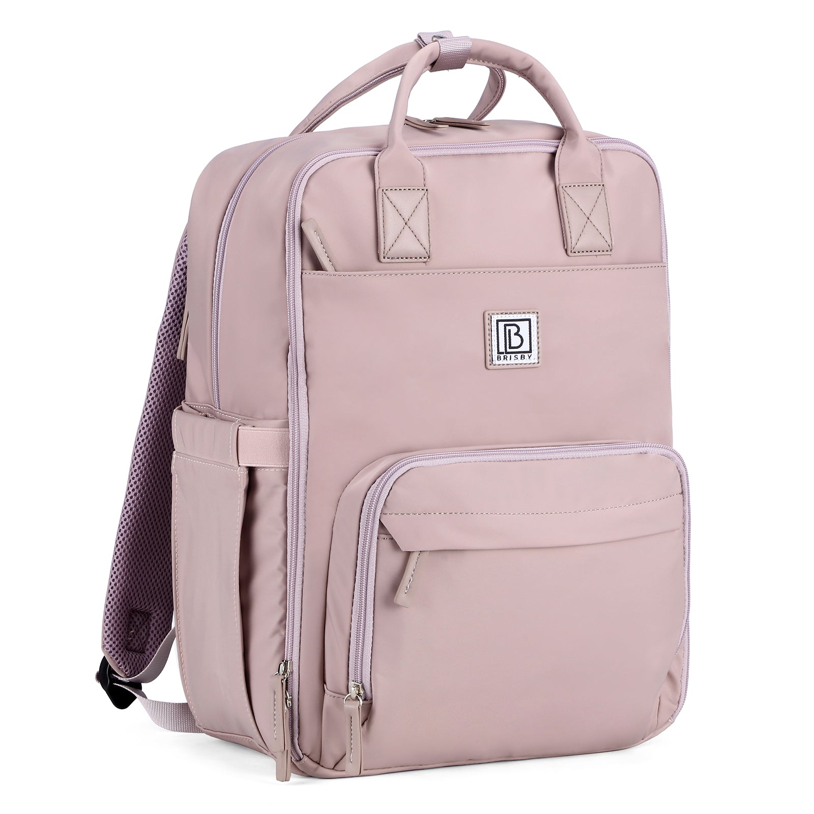 Brisby slijtvaste Luiertas – verzorgingstas – met buggymontage - Calm Lila