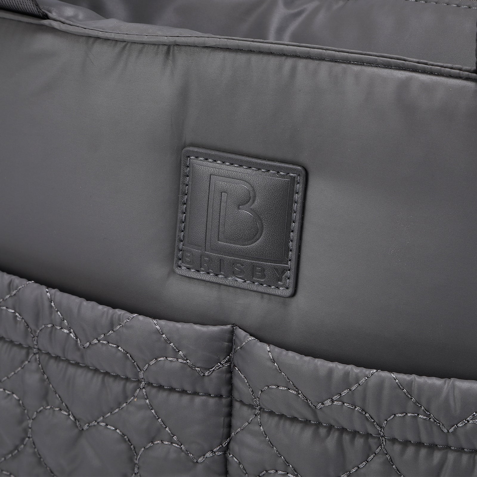 Florence diaper bag 17L grey - shoulder bag, changing bag - hard-wearing - incl. cool bag, changing mat and pram hooks - nylon