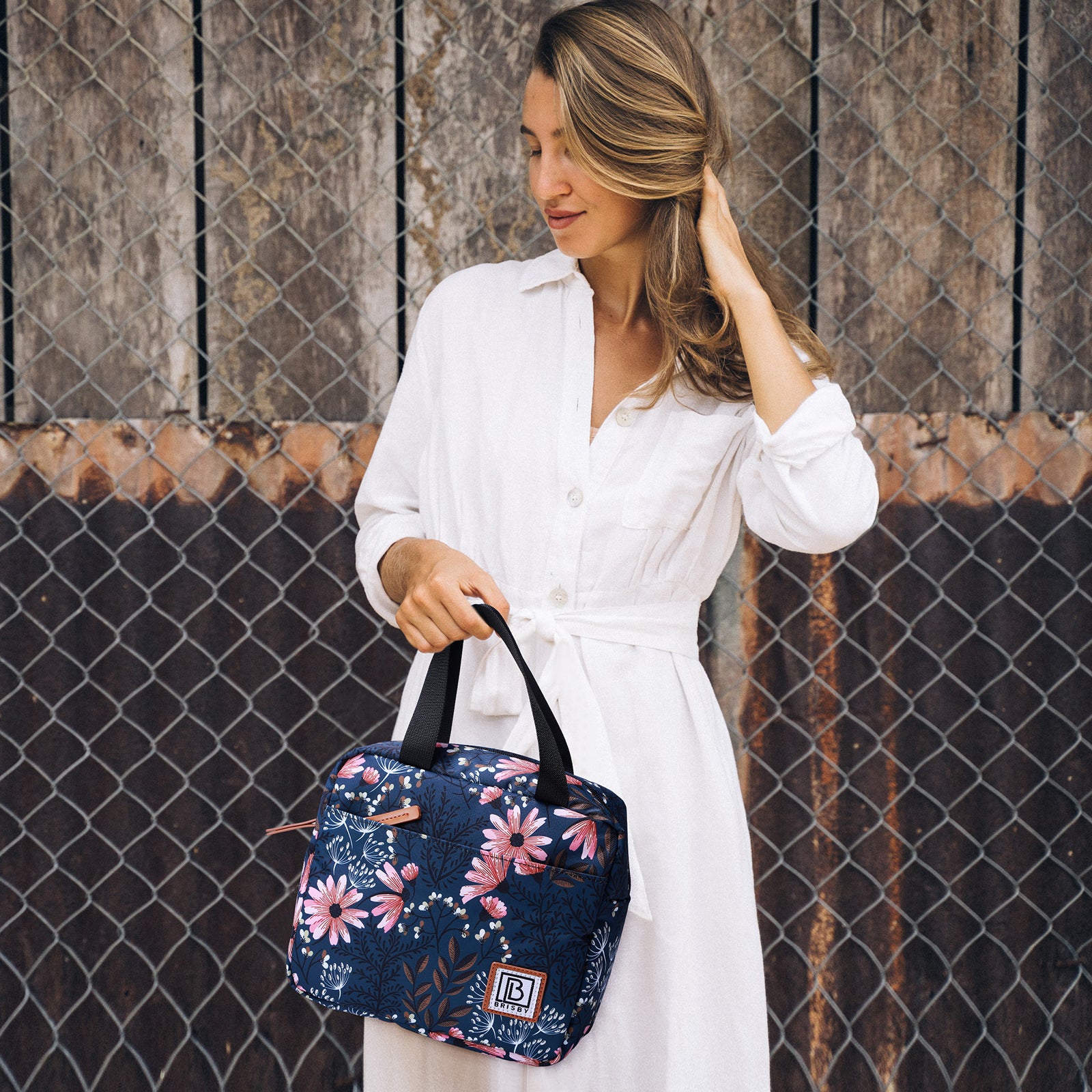 Cooler bag 4L Japanese flower - 4-layer insulated - free cooling element