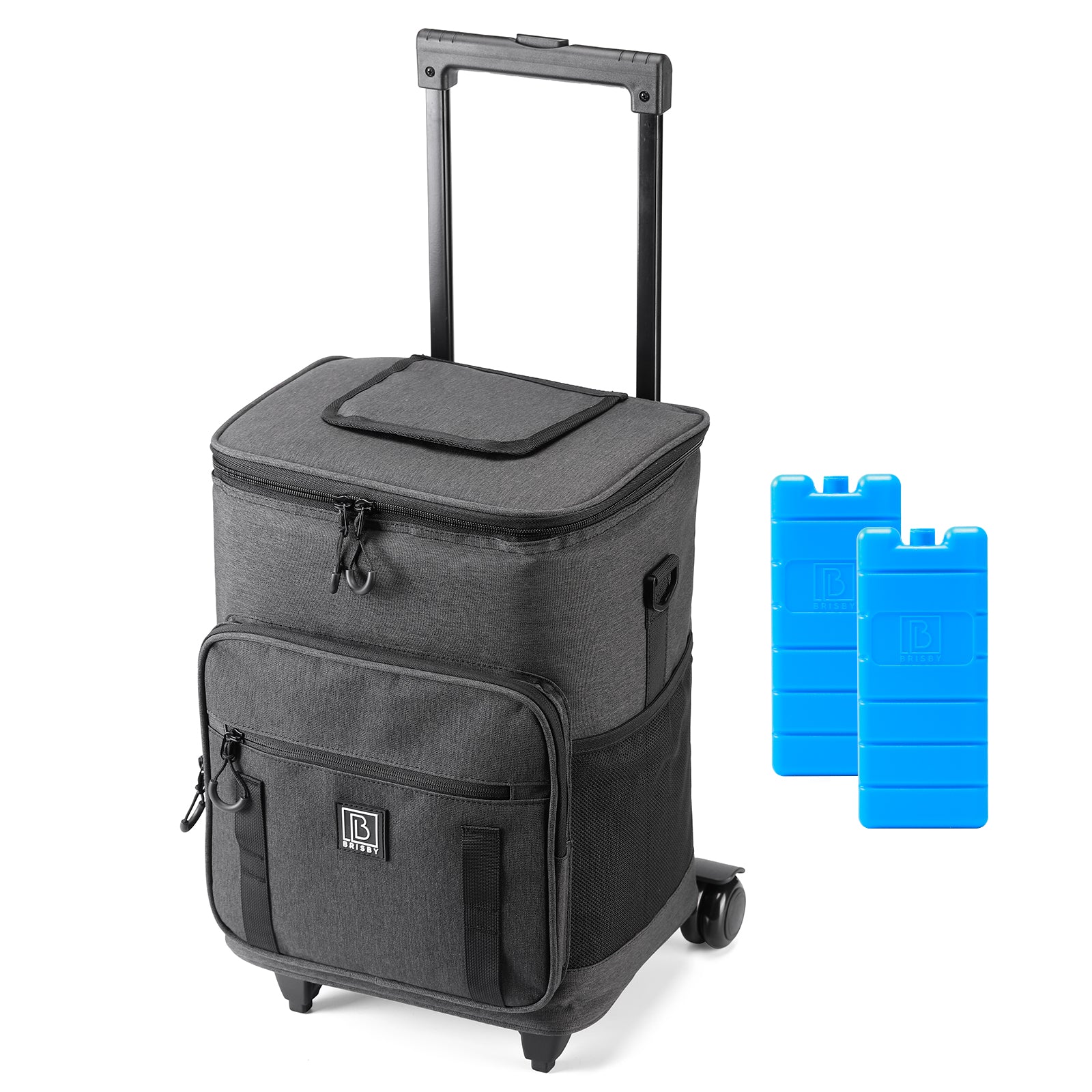 Brisby Boodschappentrolley 32L donkergrijs - incl. koelvak, koelelementen