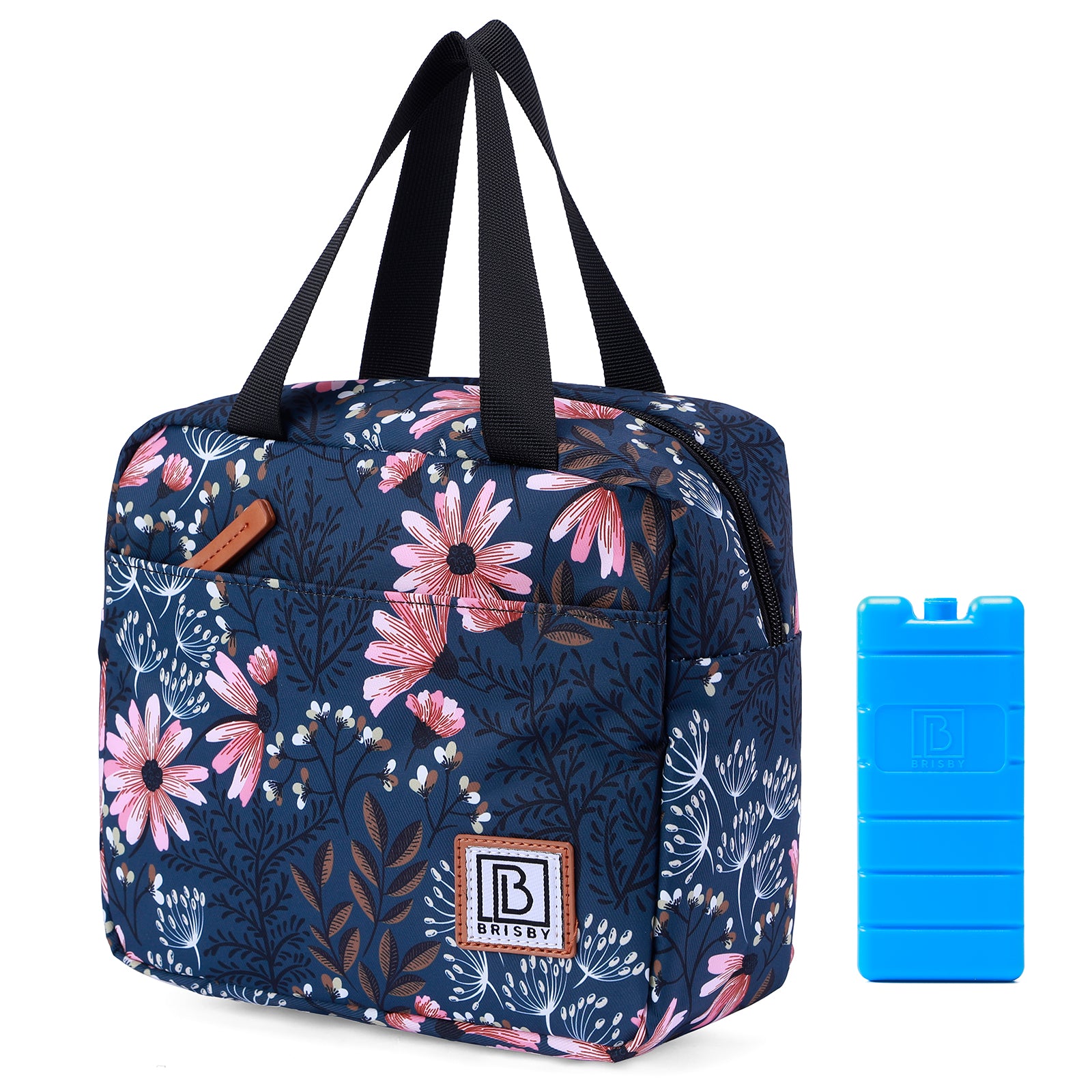 Cooler bag 4L Japanese flower - 4-layer insulated - free cooling element