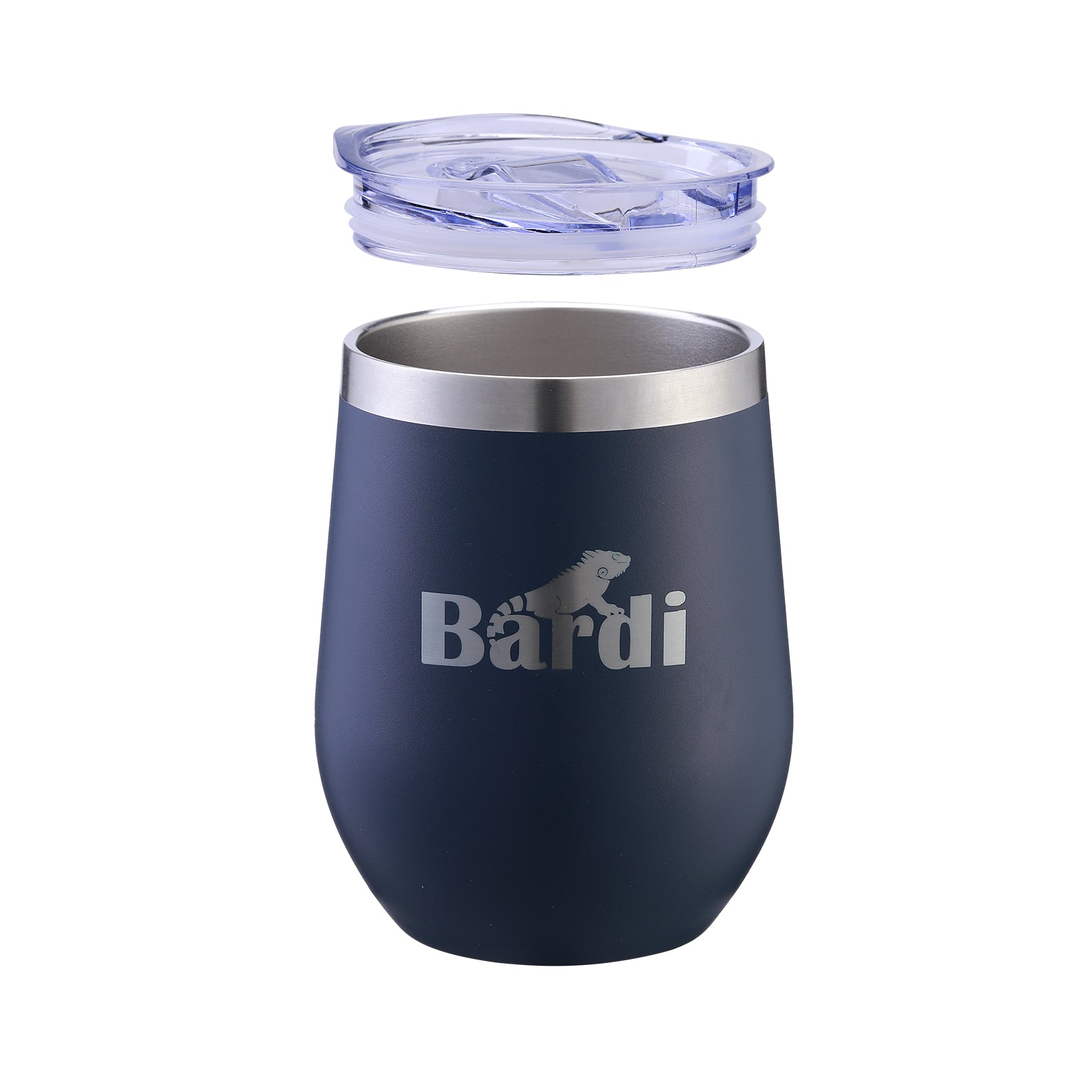 Bardi Thermosbekers 0,3L RVS blauw set - incl. deksels - dubbelwandig