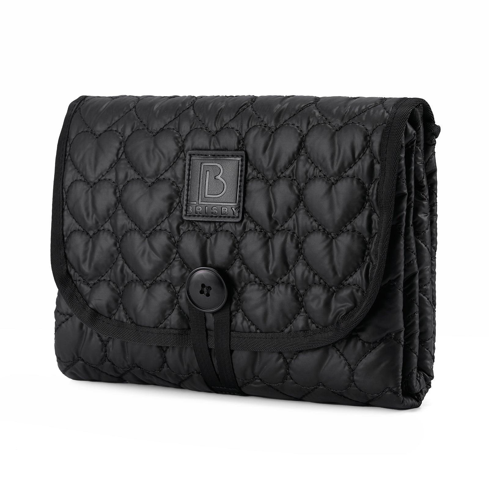 Florence diaper bag 17L black - shoulder bag, care bag - hard-wearing - incl. cool bag, changing mat and stroller hooks - nylon