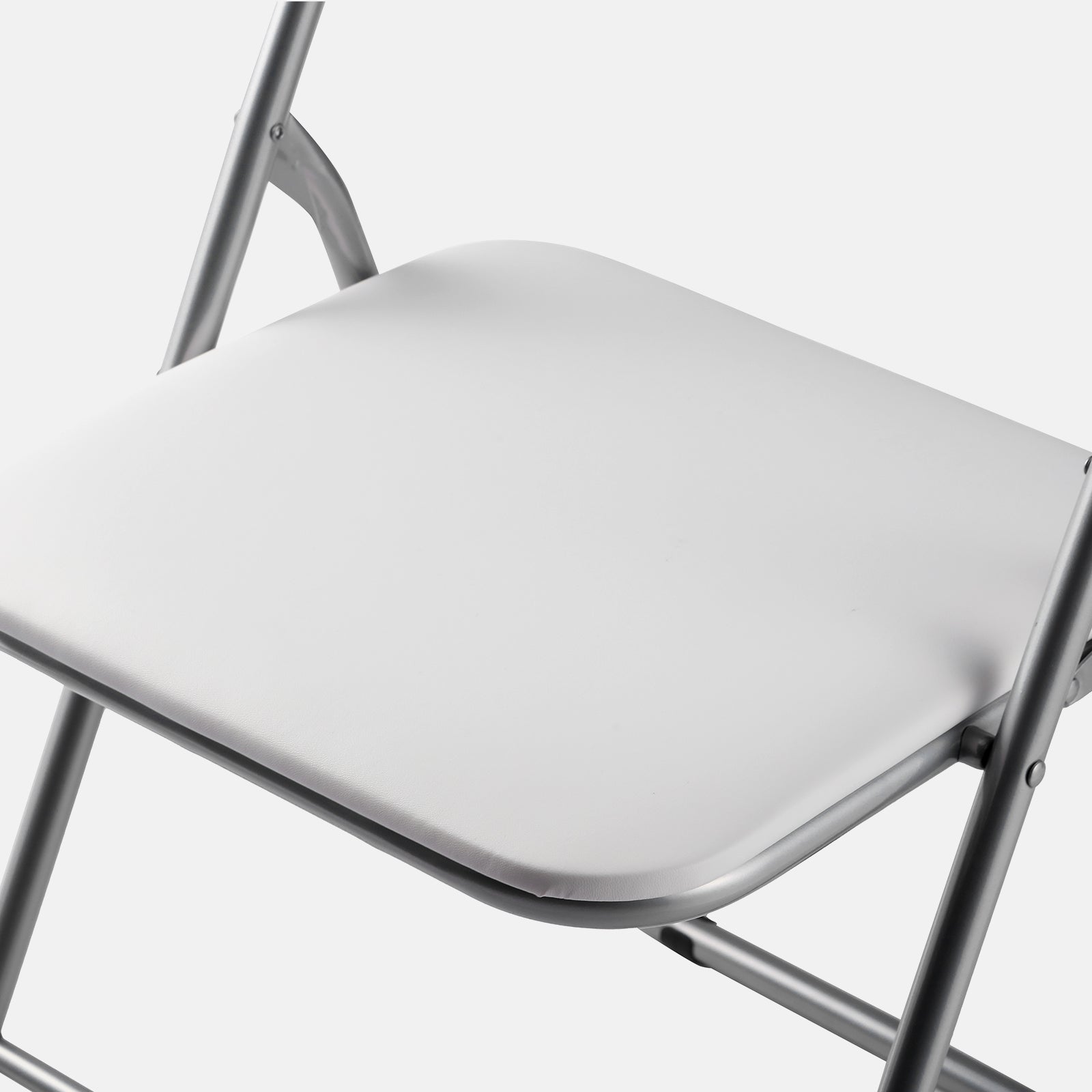 Bardi 2-delige Klapstoelen set PVC wit - 100 kg draagvermogen