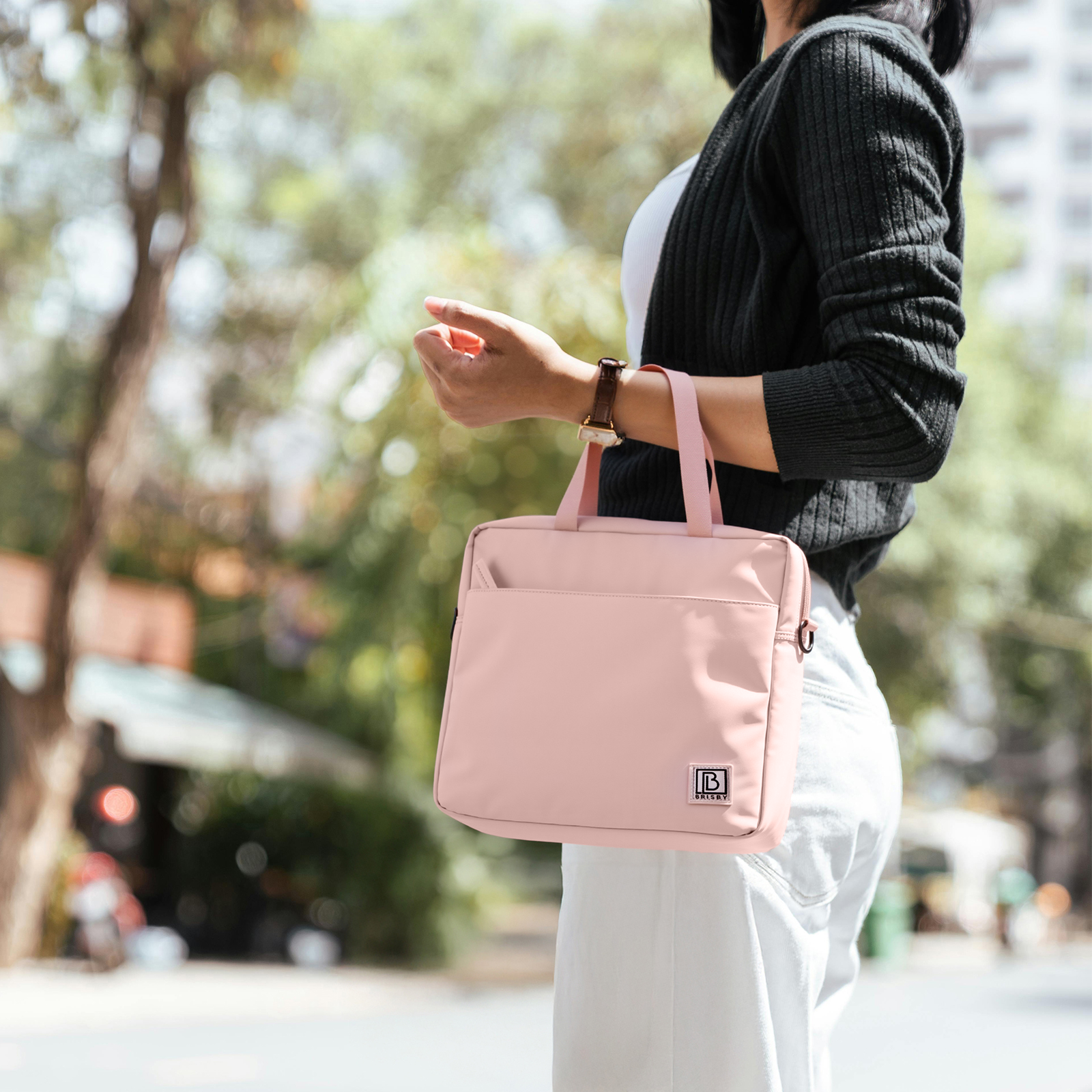 Brisby Koeltas 7L smooth pink - incl. 2 koelelementen, schouderband