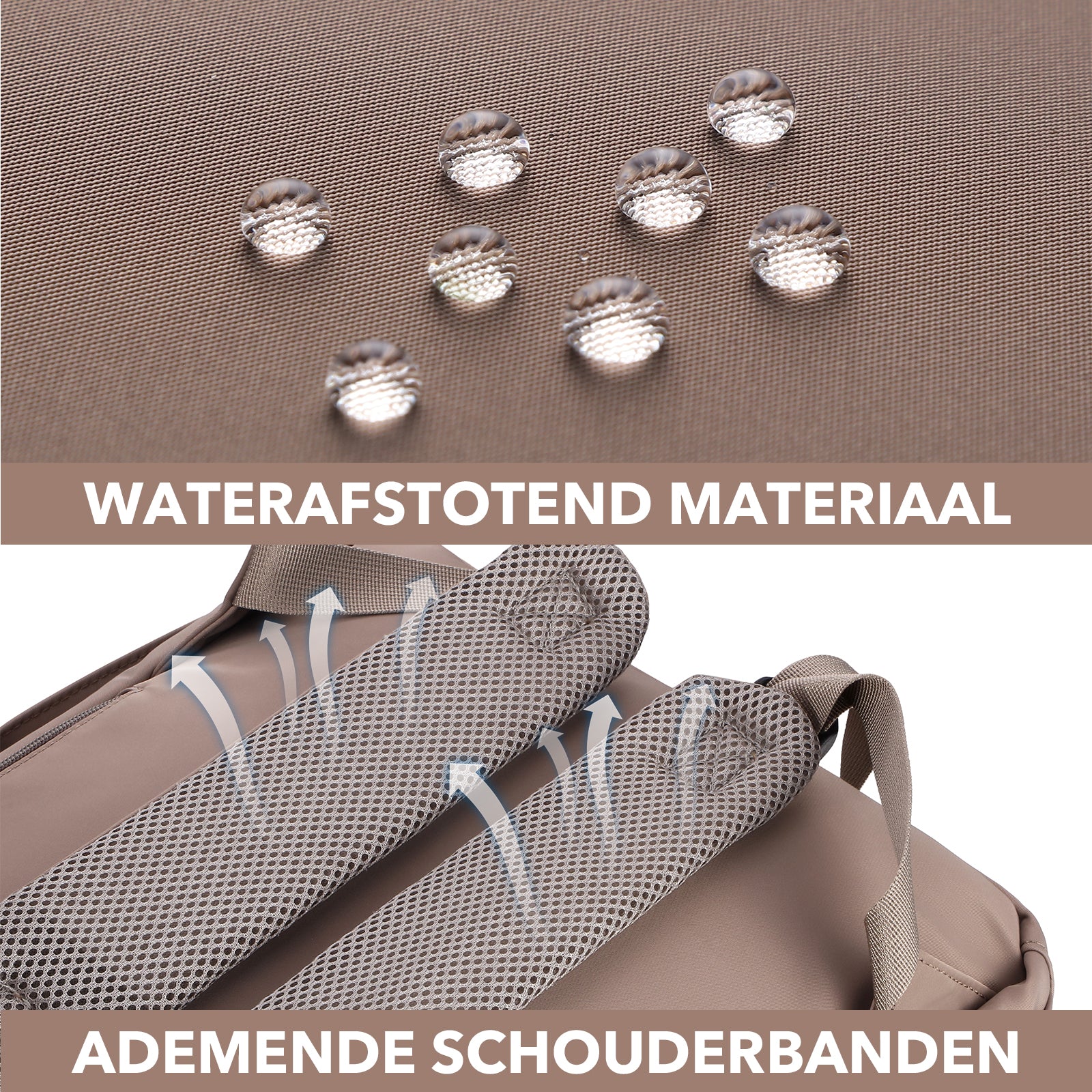 Brisby slijtvaste Luiertas – verzorgingstas – met buggymontage - Rose Gold