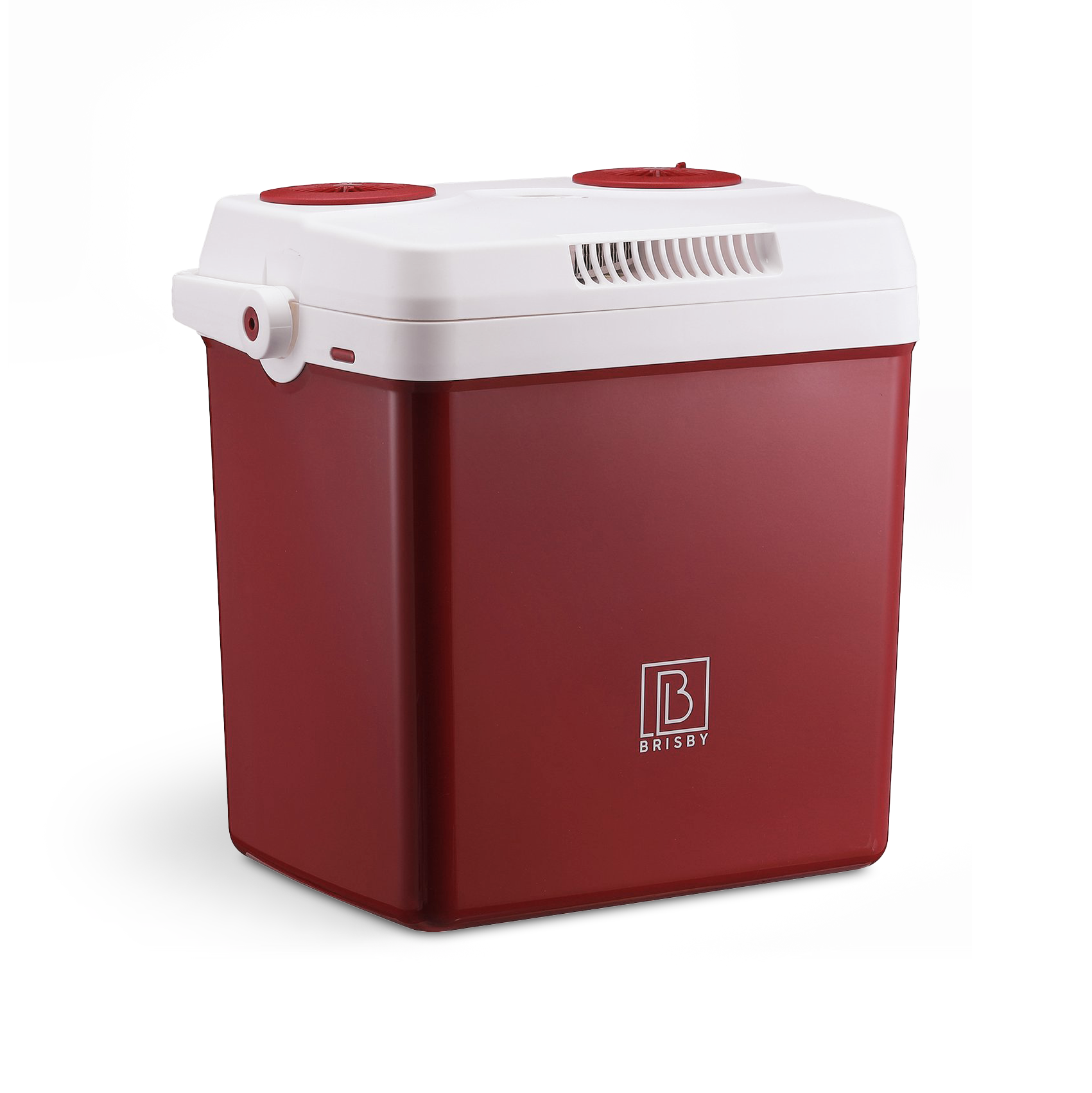Elektrische koelbox 25L rood - AC/DC 12V, 220/230V - incl. divider - vergrendelbare deksel
