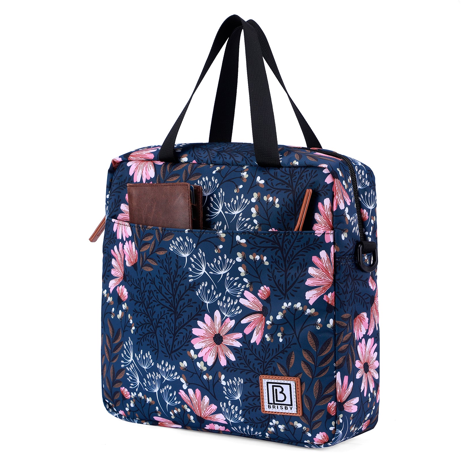 Cooler bag 7L Japanese flower - Lunch bag - 4-layer insulated - 2 free cooling elements - incl. shoulder strap
