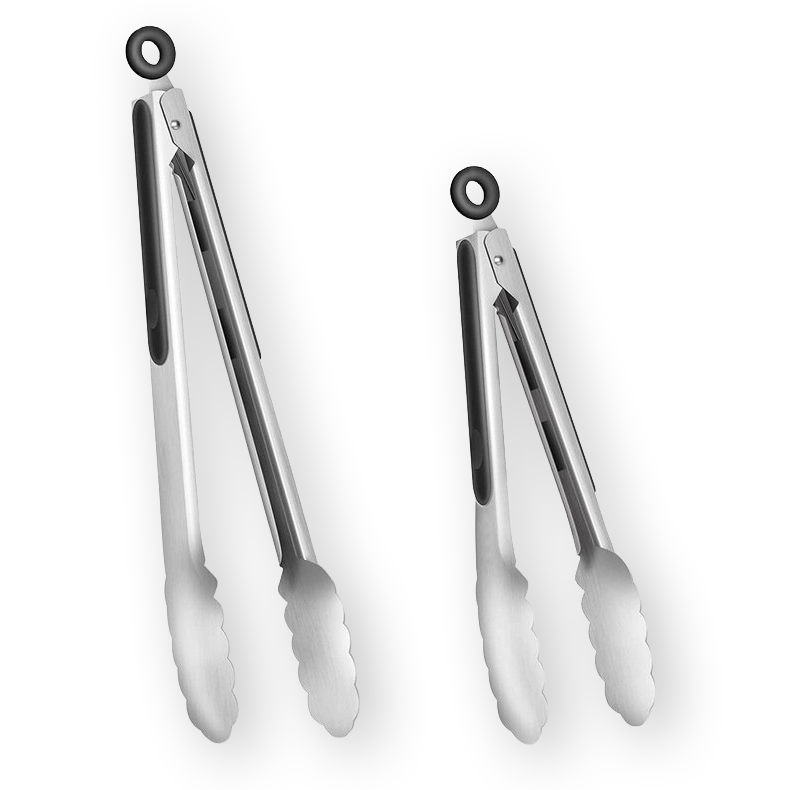 Bardi 2-delige RVS Keukentang-set 23cm & 30cm - hittebestendig & vaatwasserbestendig.
