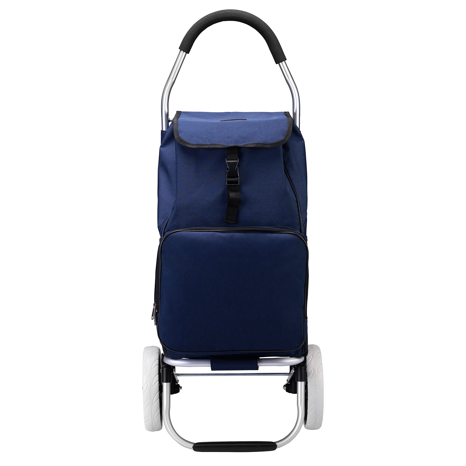 Shopping trolley 45L blue - shopping trolley suspension - foldable - telescopic handle