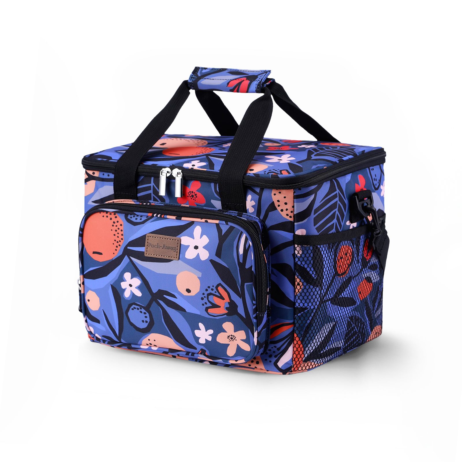 Cooler bag 15L valencia - lunch bag - 4-layer insulated - foldable - incl. 2 free cooling elements and carrying strap