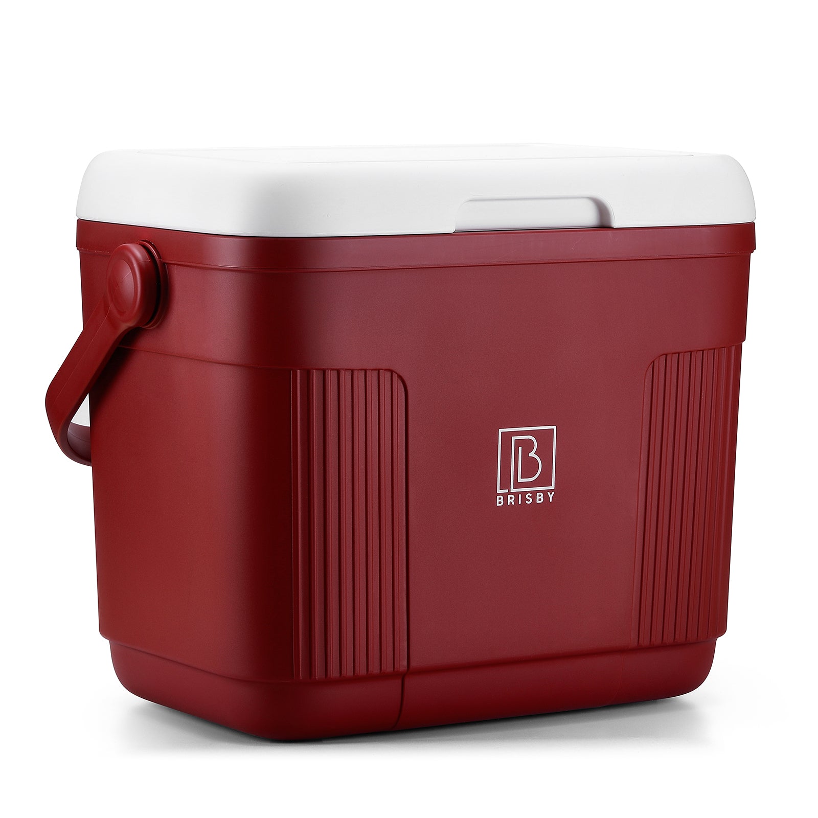 Koelbox 22L rood SET - Tot maximaal 40 uur isolatie - incl. 4 450ml koelelementen en 2 zwarte 500ml thermosflessen