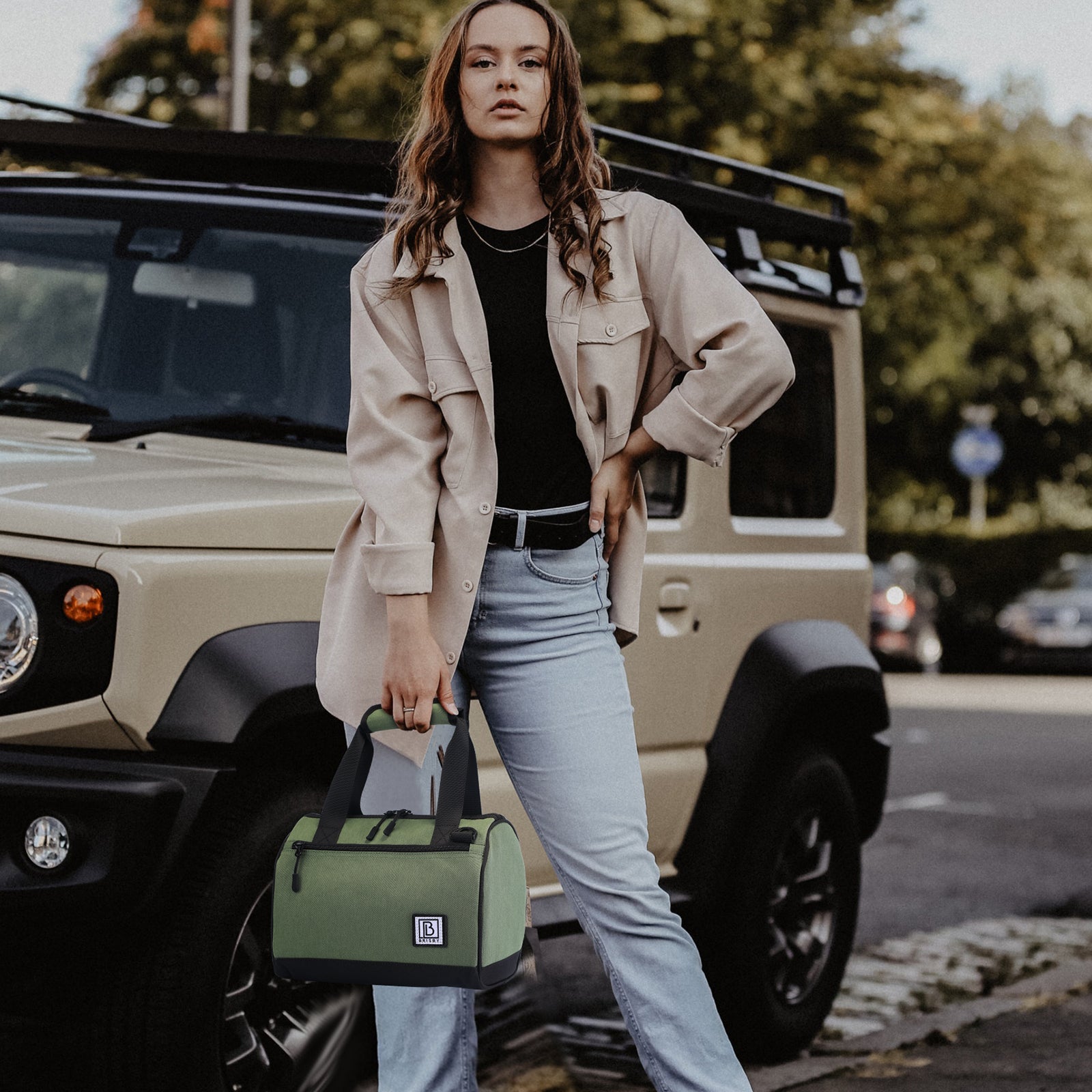 Koeltas 10L groen - Lunchtas - 4-laags geïsoleerd - 2 gratis koelelementen - incl. schouderband