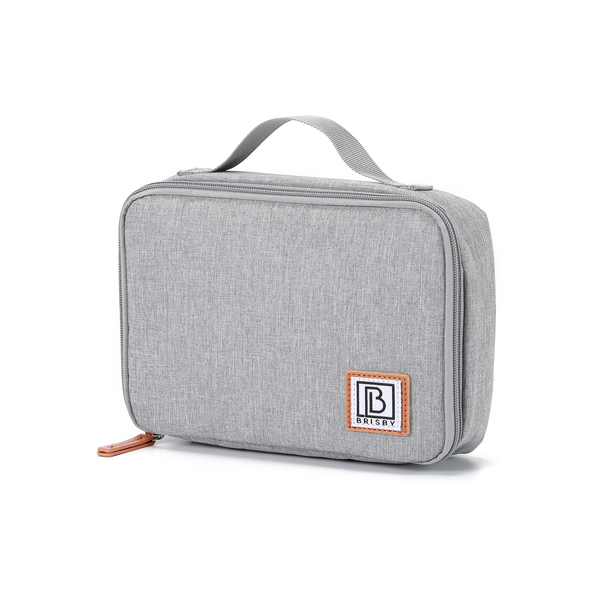 Cooler bag 2.5L light gray - 4-layer insulated - free cooling element