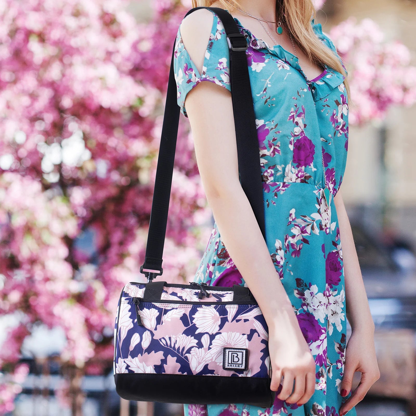Cooler bag 10L sweet leaves - Lunch bag - 4-layer insulated - 2 free cooling elements - incl. shoulder strap