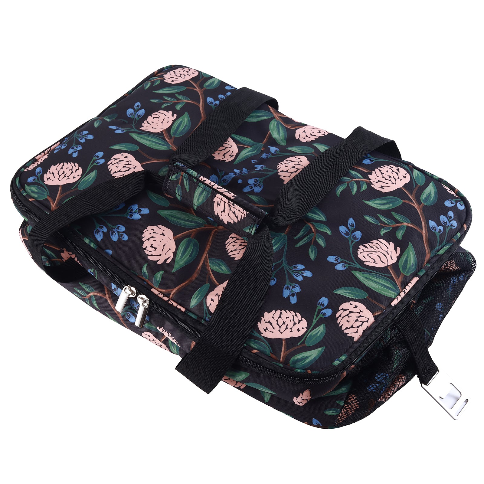 Cooler bag 40L passion flower - lunch bag - foldable - 4-layer insulated - incl. 6 free cooling elements and carrying strap