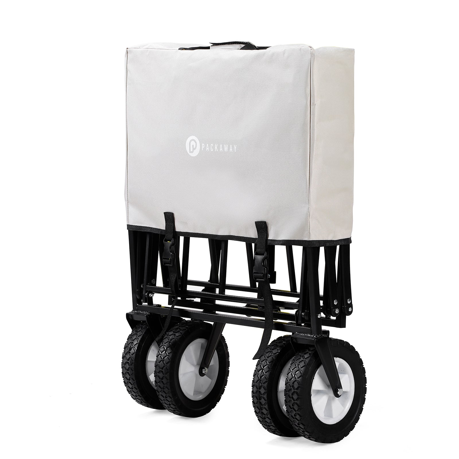 Packaway Bolderkar 70kg taupe - opvouwbaar - wasbaar
