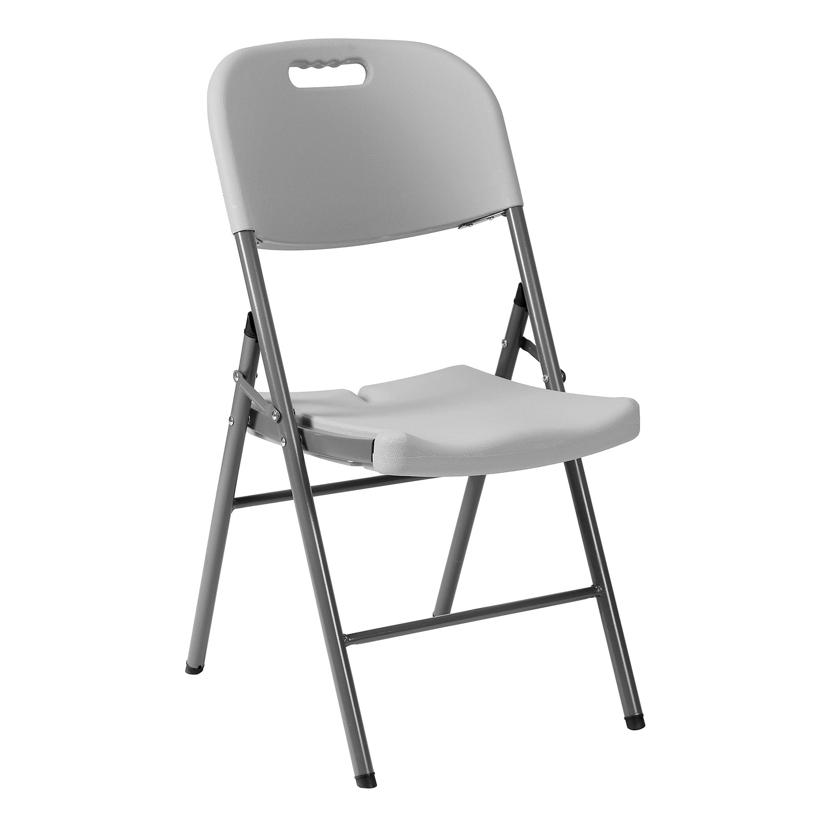 Bardi 4-delige Klapstoelen set stevig grijs - 200 kg draagvermogen